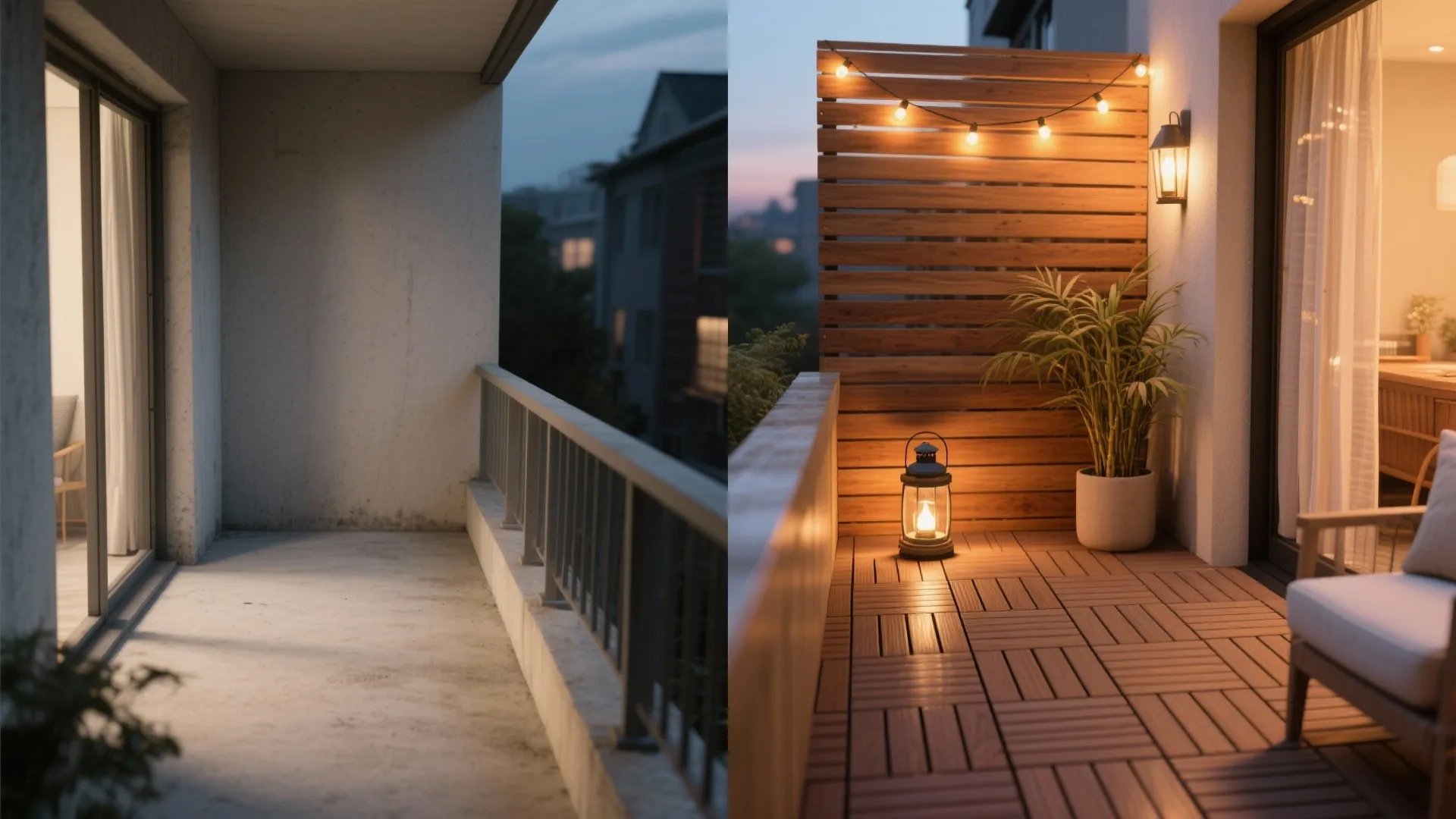 Warm wood layers + lighting that flatters