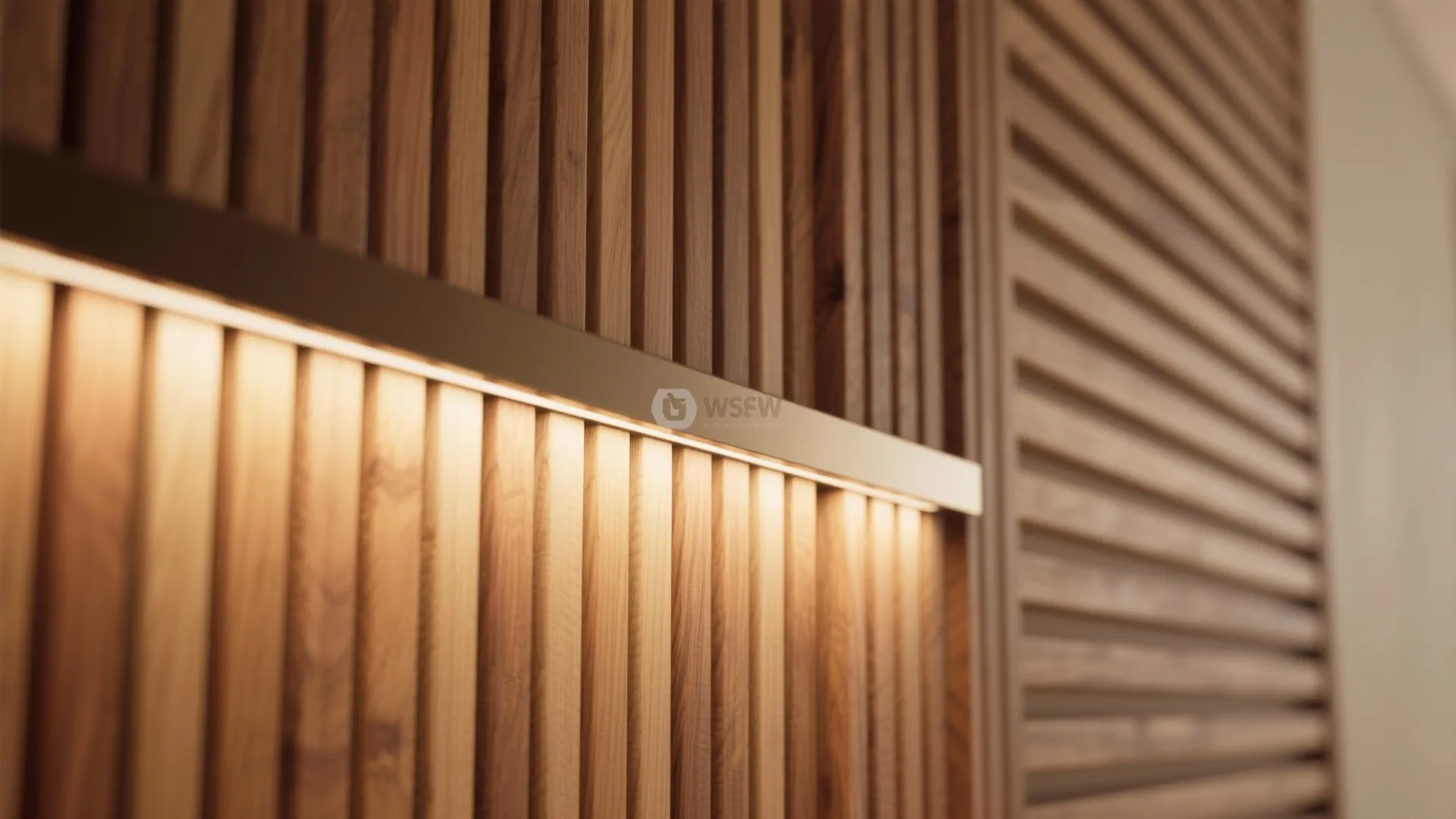 Layered lighting and warm wood accents