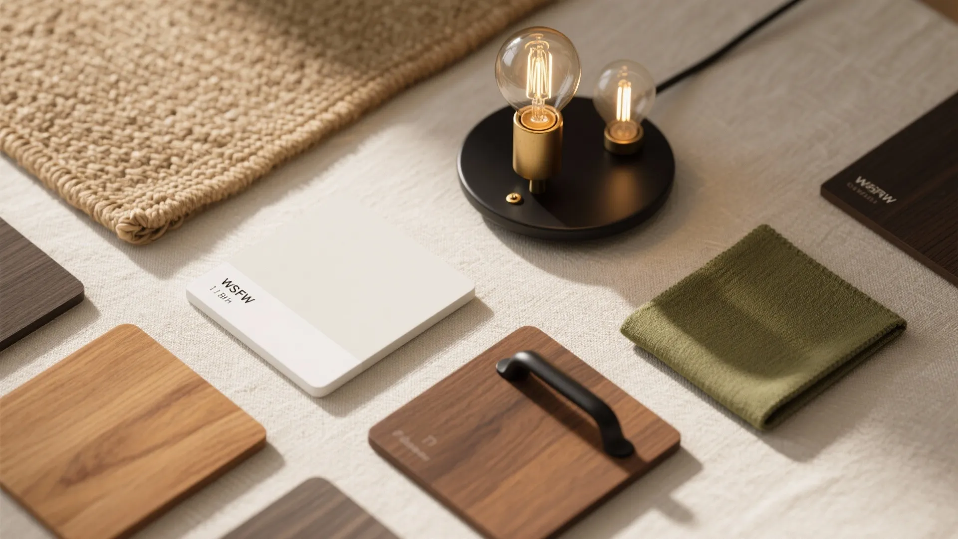 Warm Wood Accents with Layered Lighting