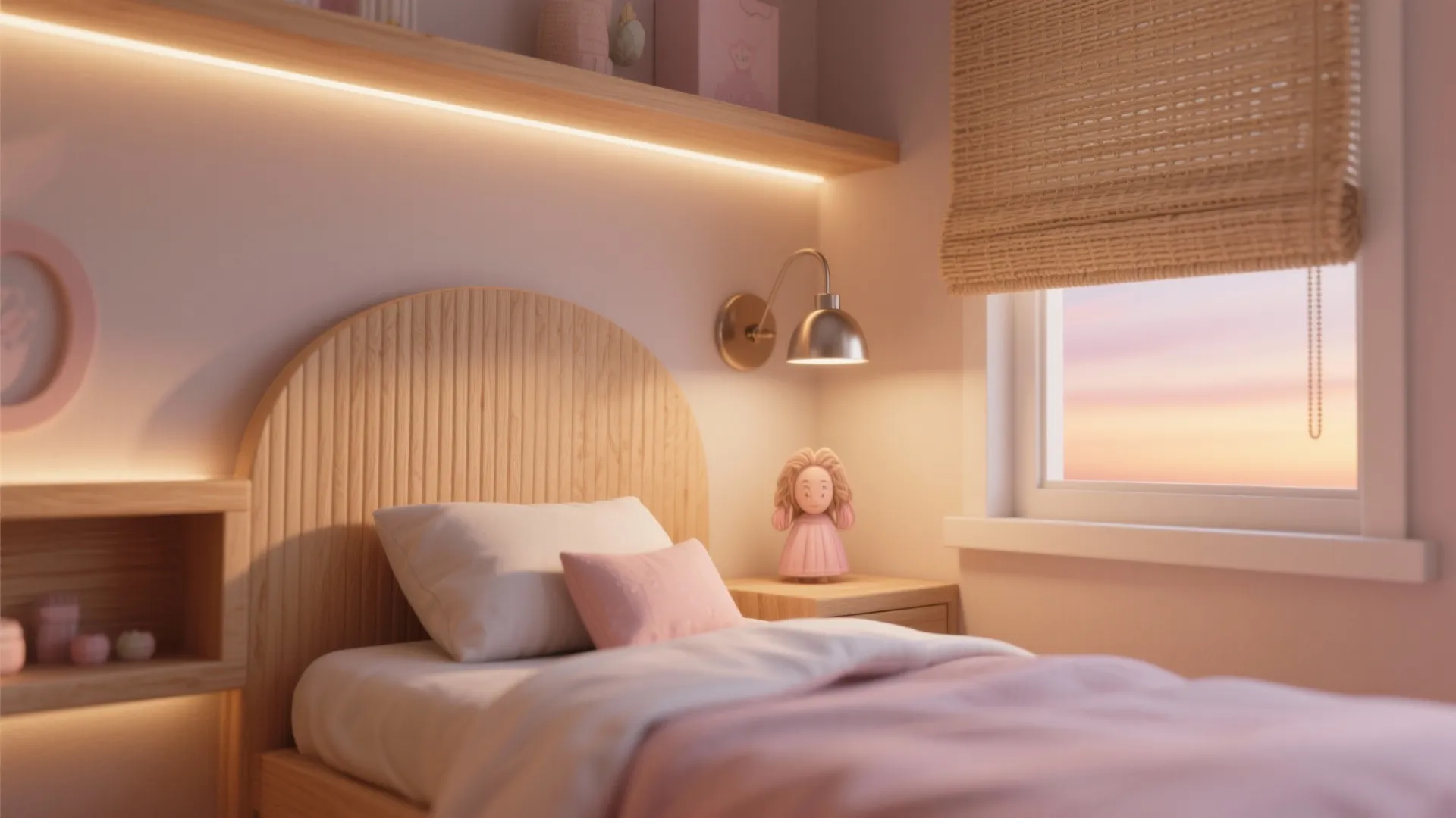 Warm Wood Textures with Layered Lighting