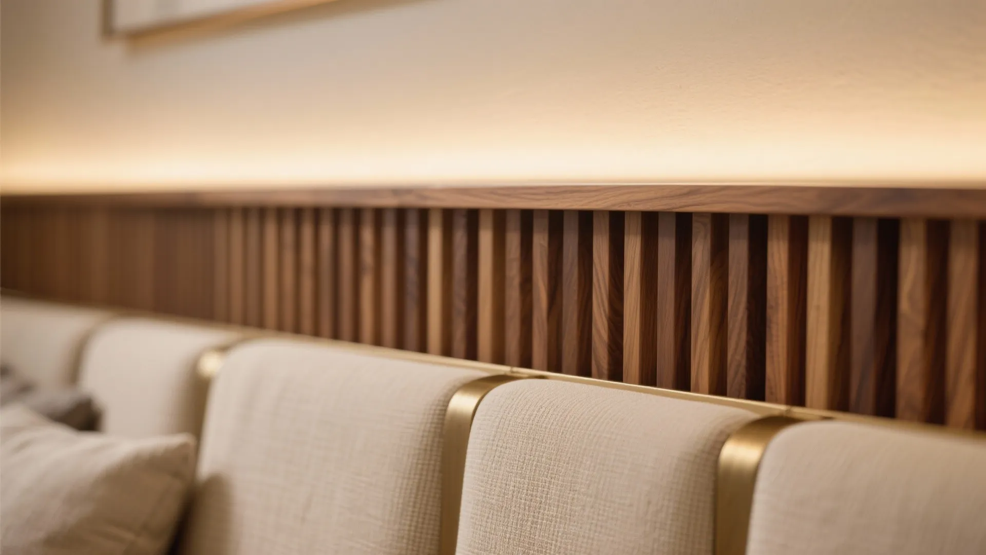 Warm Wood Accents and Layered Lighting for Calm, Cohesive Rooms