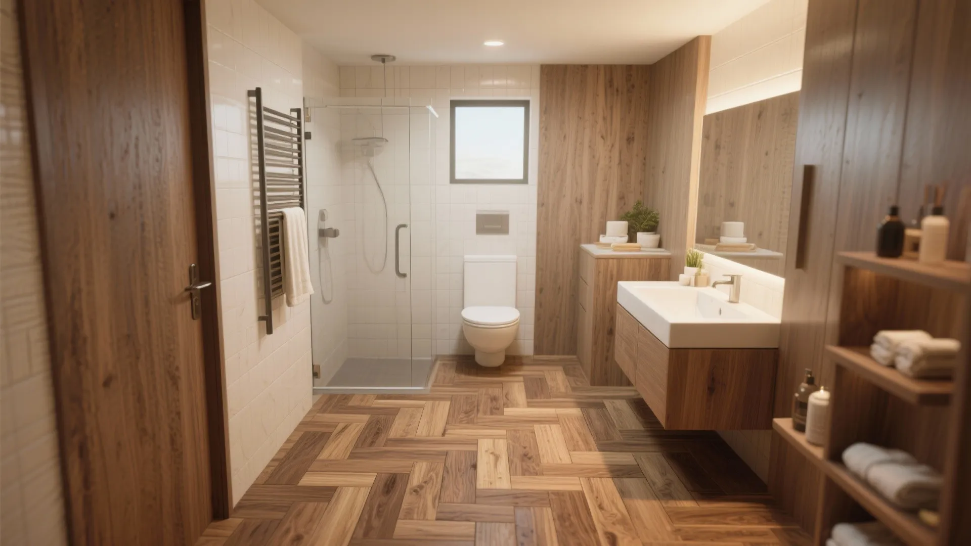 Wood-Look Tiles for Spa Comfort