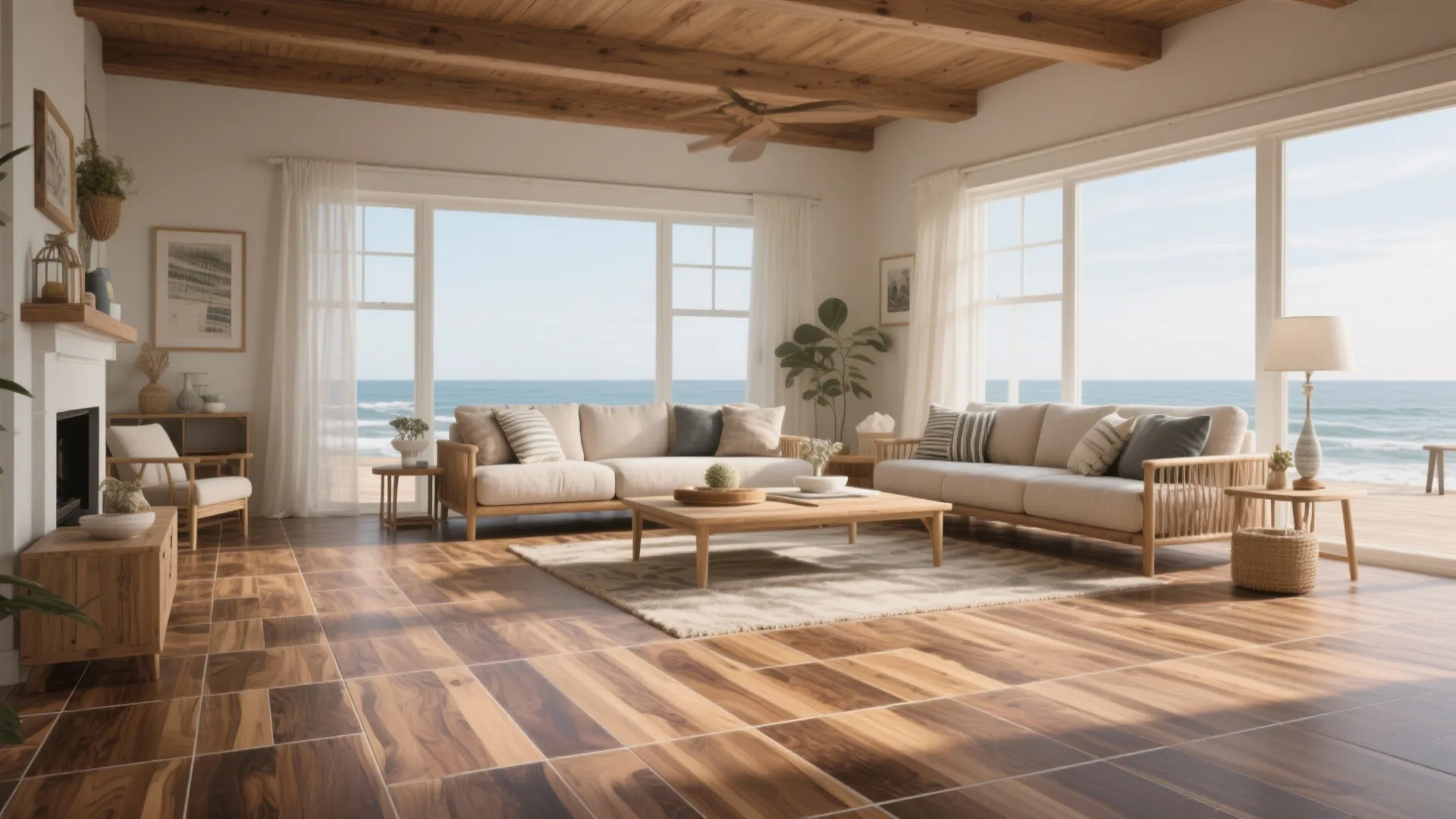 3. Wood-Look Ceramic Tiles