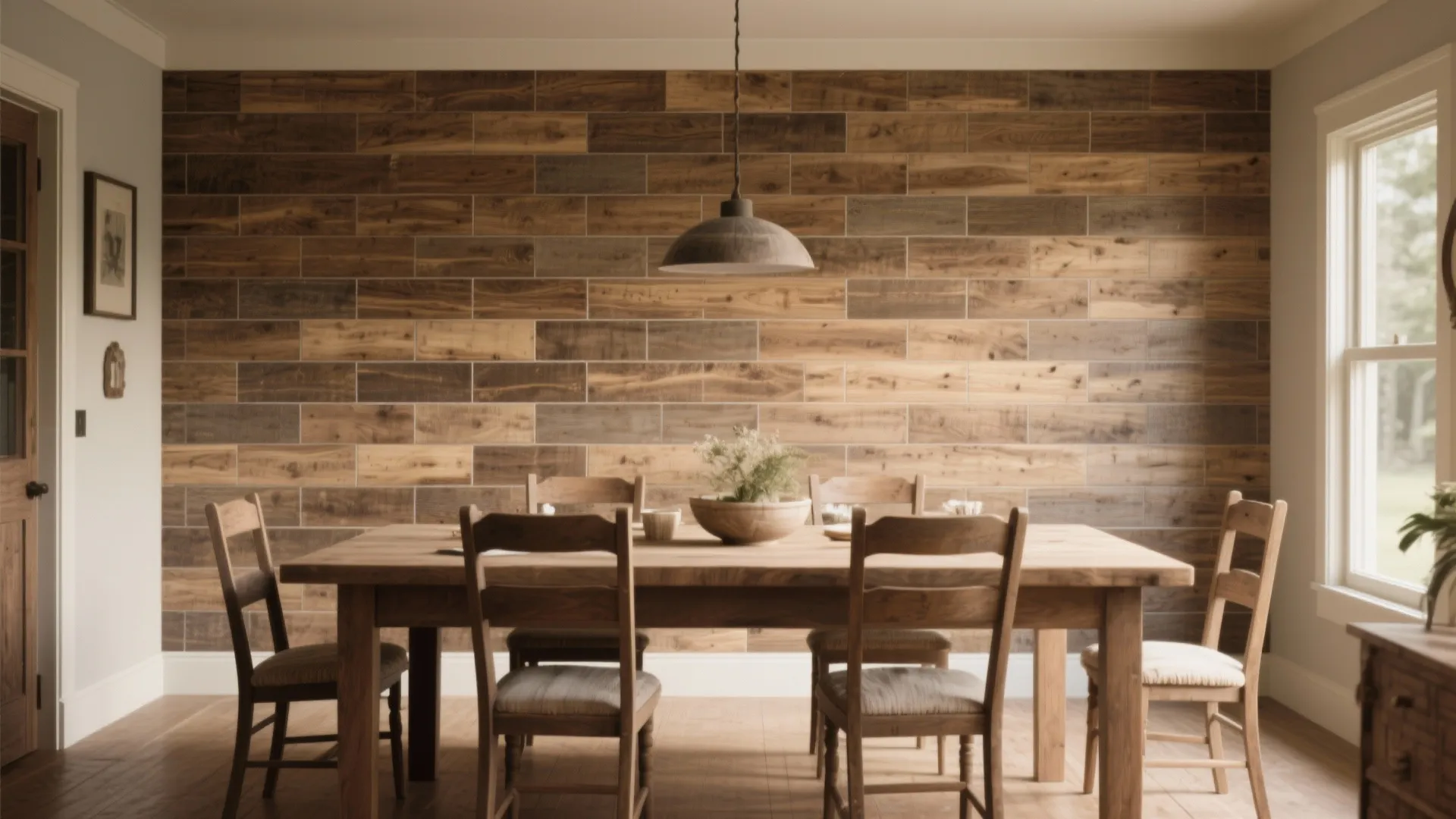5. Wood-Look Ceramic Tiles