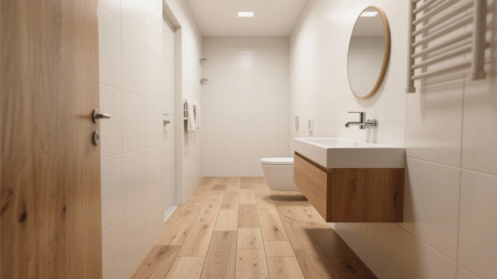 Wood-look tile warmth without the worry