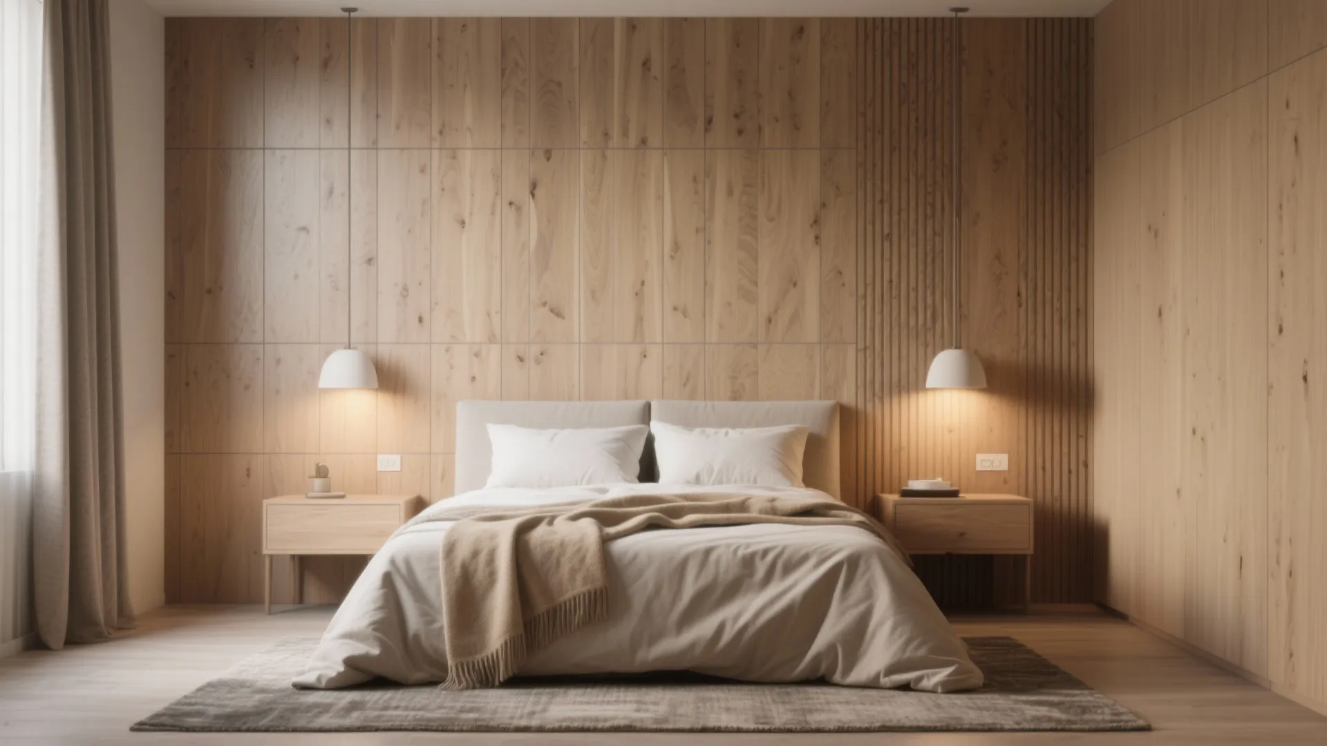 Warm Wood-Look Tiles for a Cozy Vibe