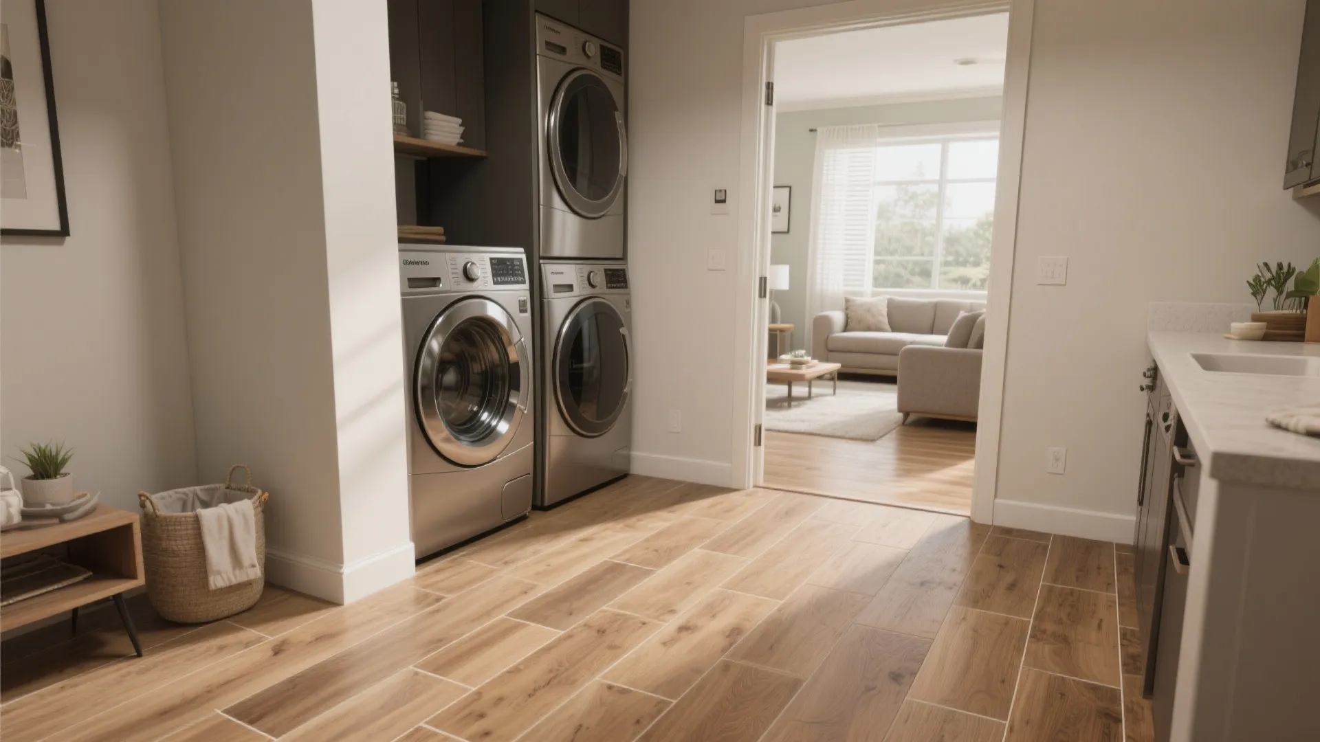 5. Wood-look porcelain planks