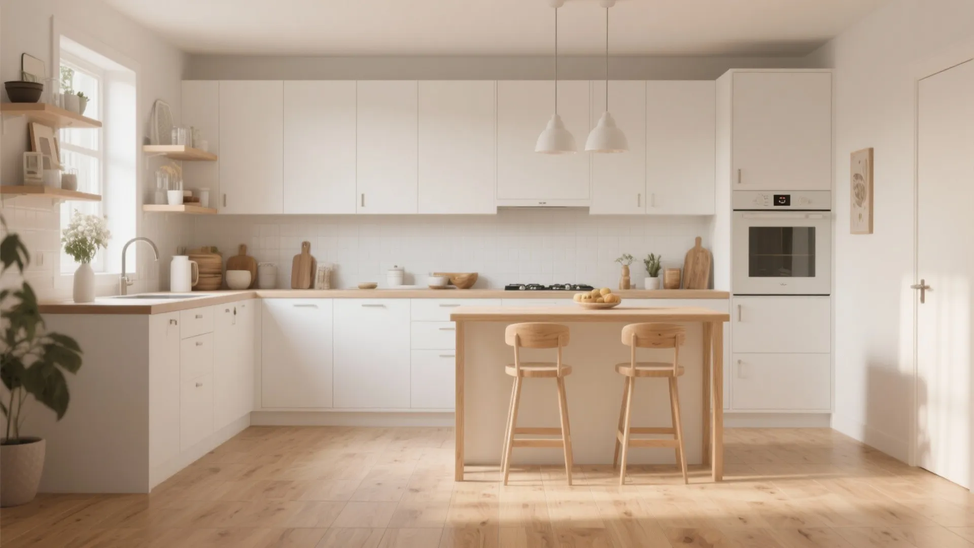 2. Warm Wood-Look Porcelain