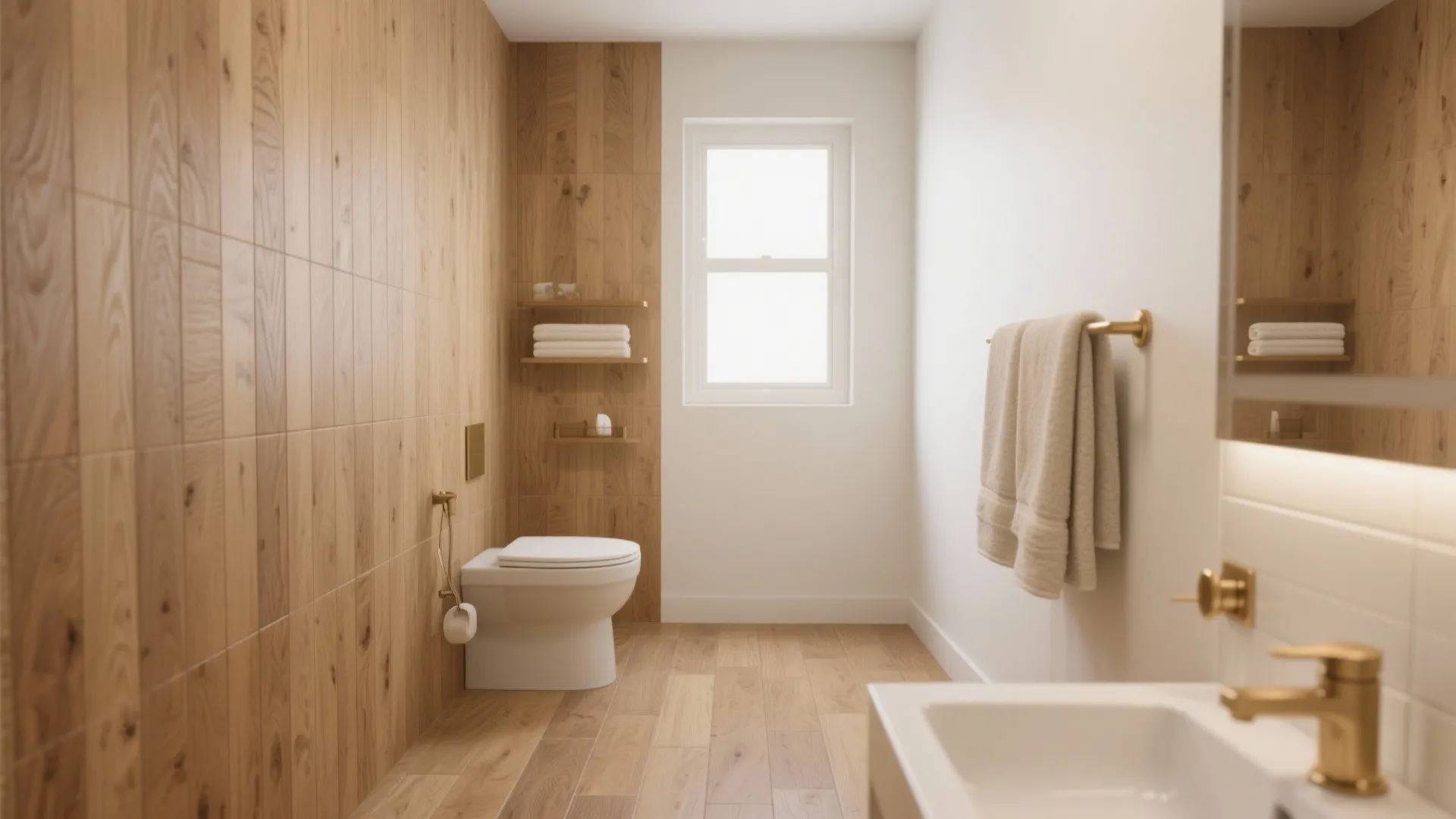 Warm Wood-Look Spa Vibes