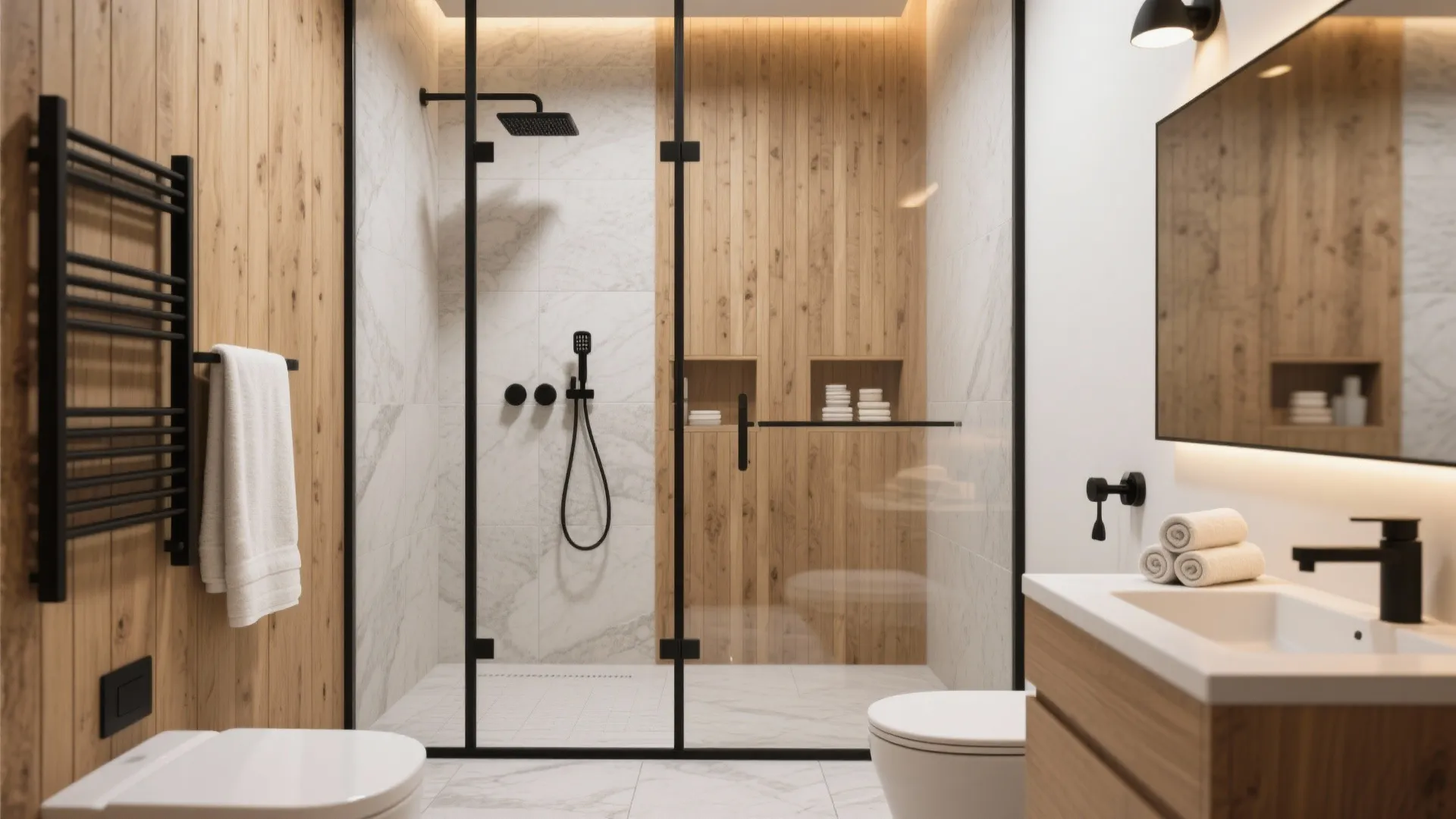 Warmth with Wood-Look Porcelain Panels