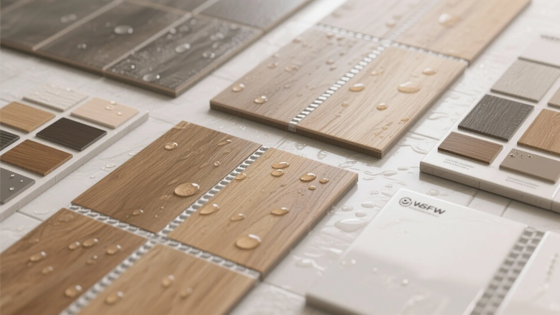 5. Wood-look porcelain tiles for wet-zone peace of mind