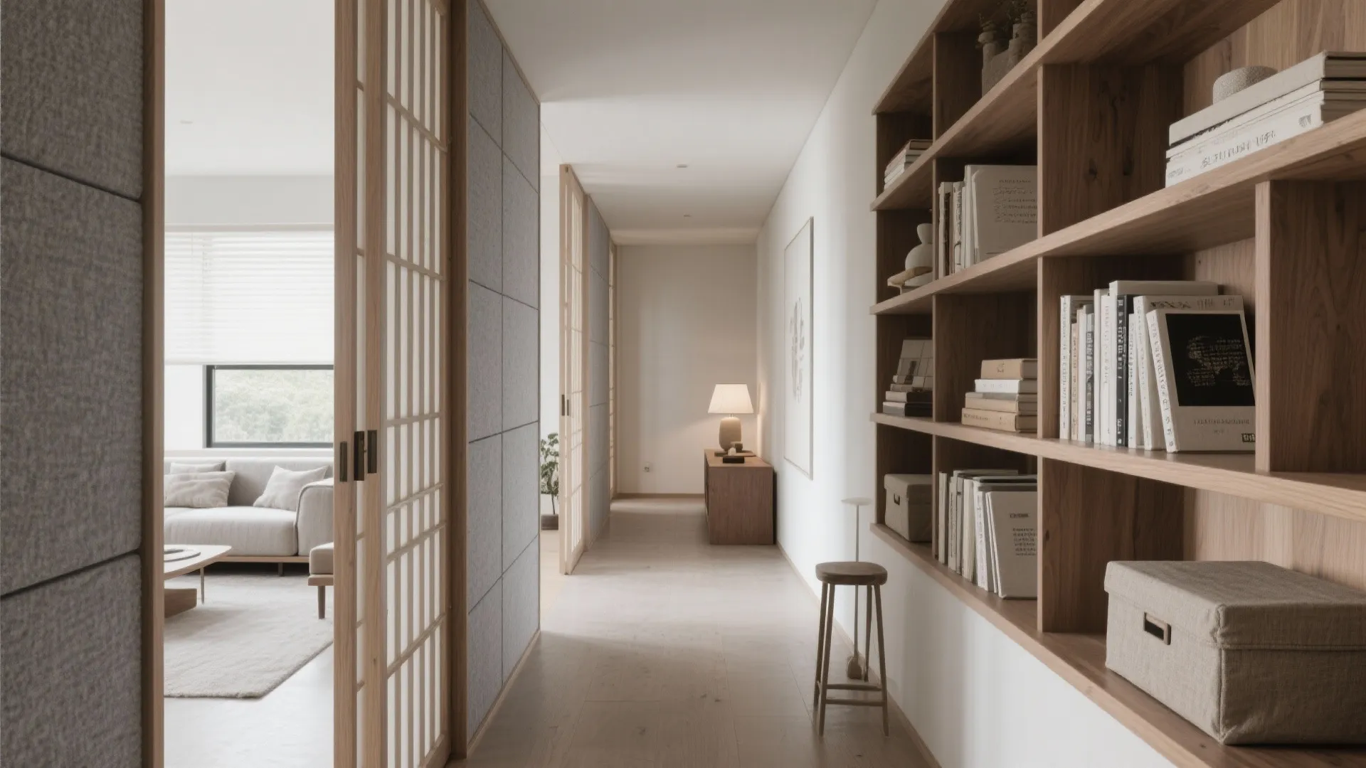 吹き抜けでも静けさを守る：音と視線のコントロール（日本室内设计／收纳技巧）