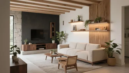 5 Wood Work Designs for Living Room That Elevate Warmth