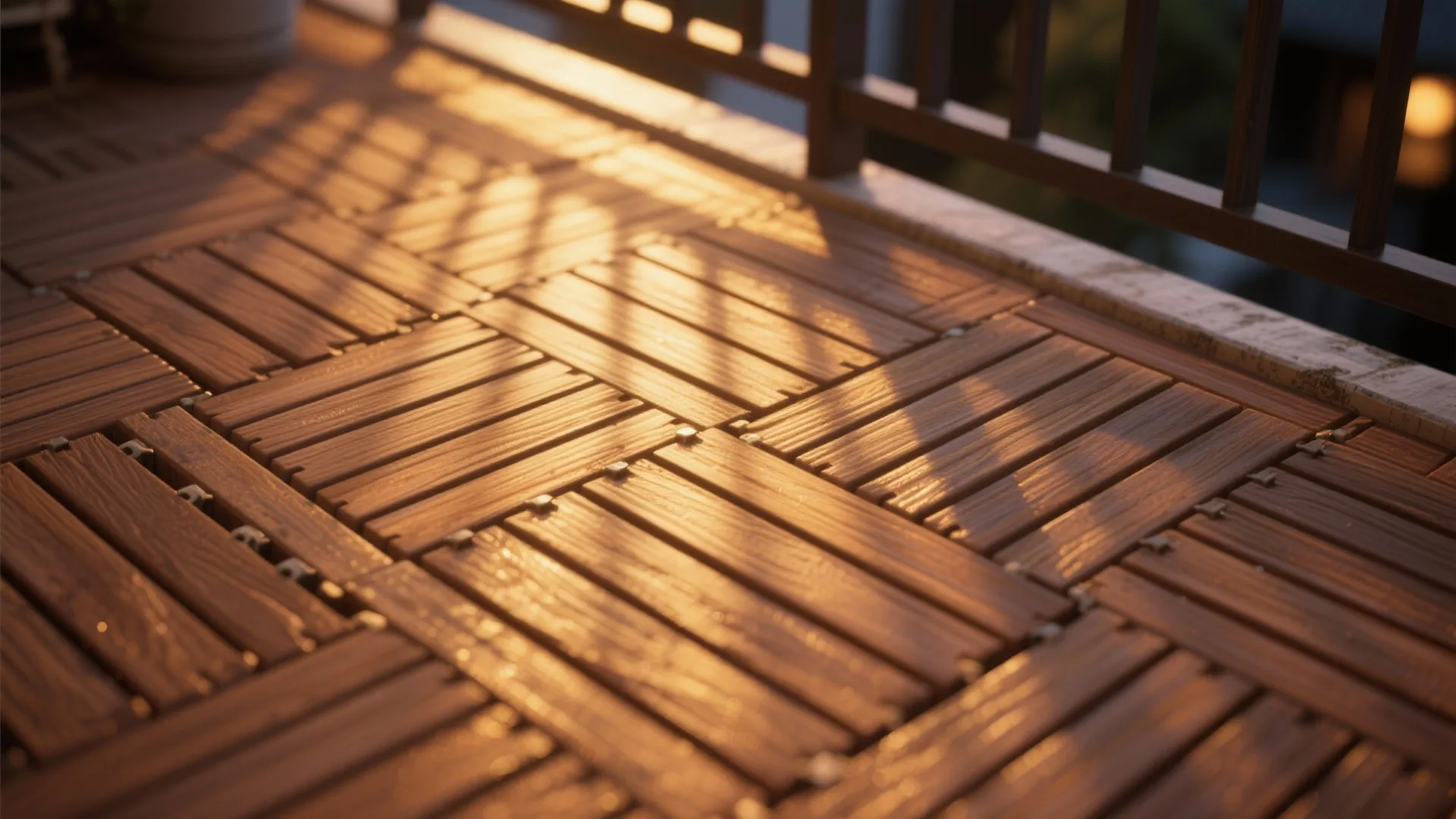 Warm Wood Textures & Layered Lighting
