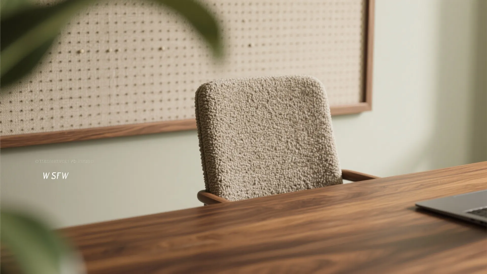 Warm wood tones and tactile finishes