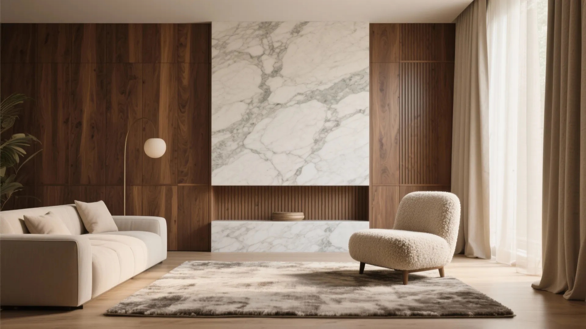 Warm Up With Wood + Marble Pairings