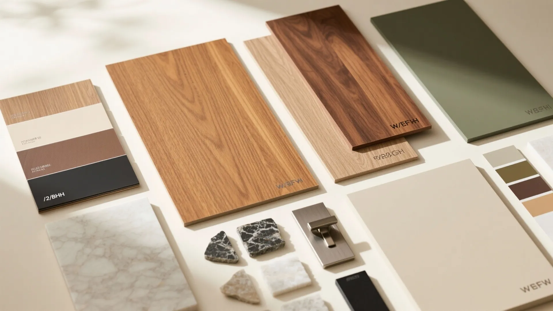Warmth with wood laminates and smart veneers