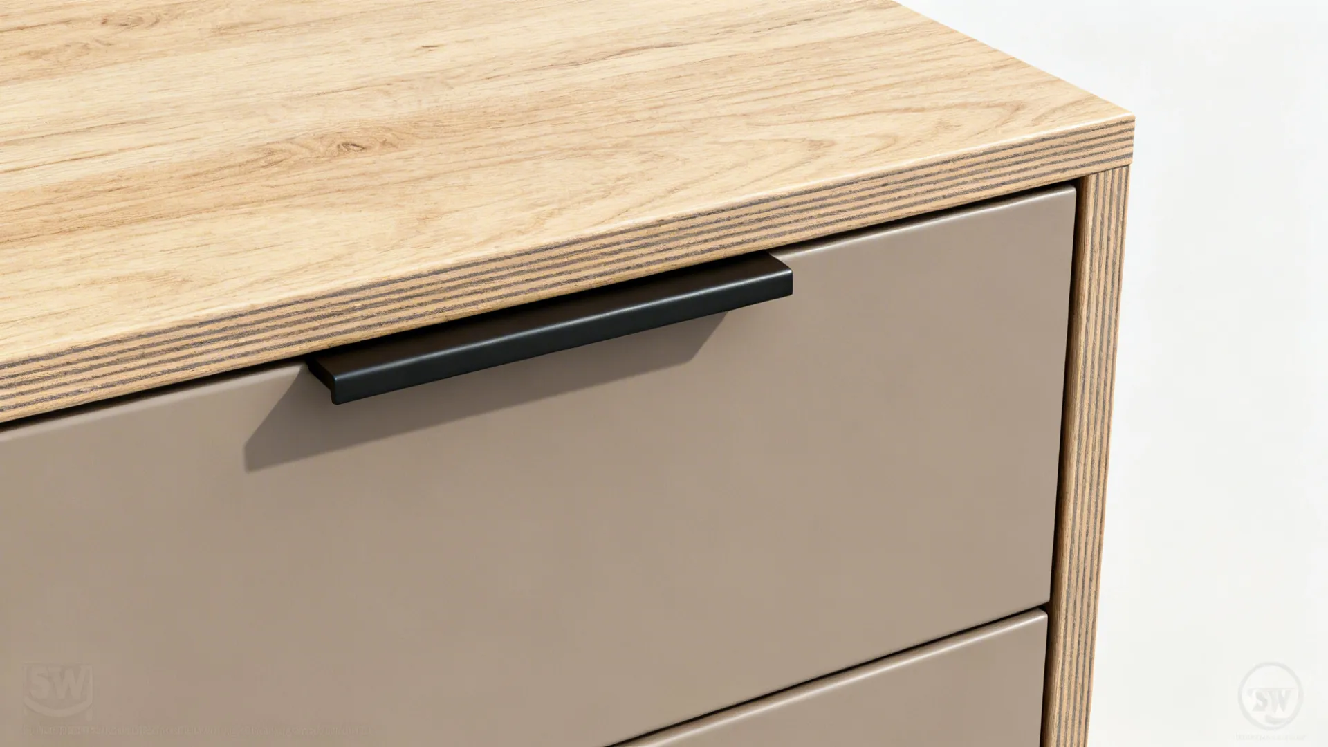 Mix Warm Wood with Matte Neutrals