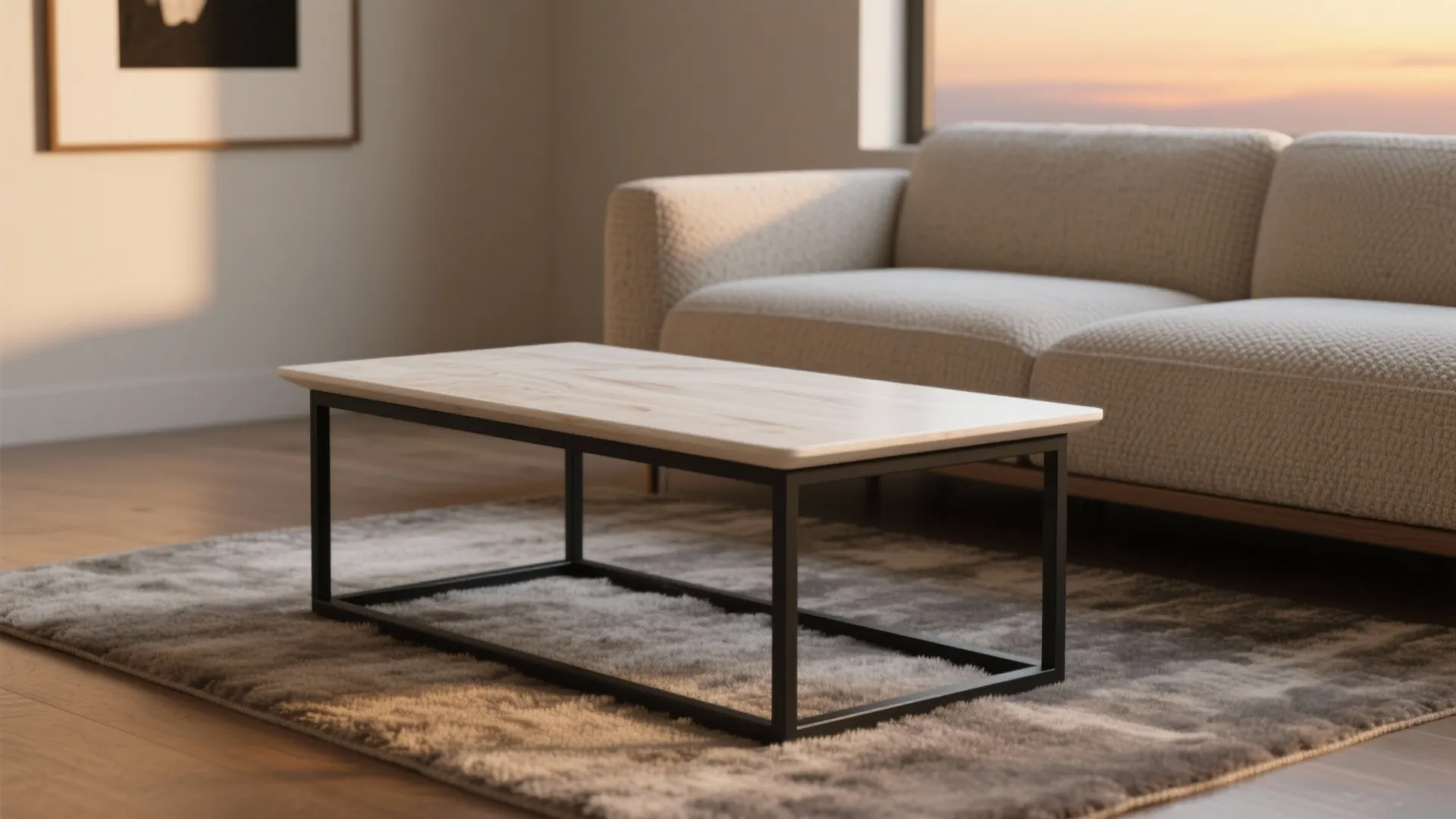 Mixed Wood + Metal Accent Table: Quiet Luxury Contrast