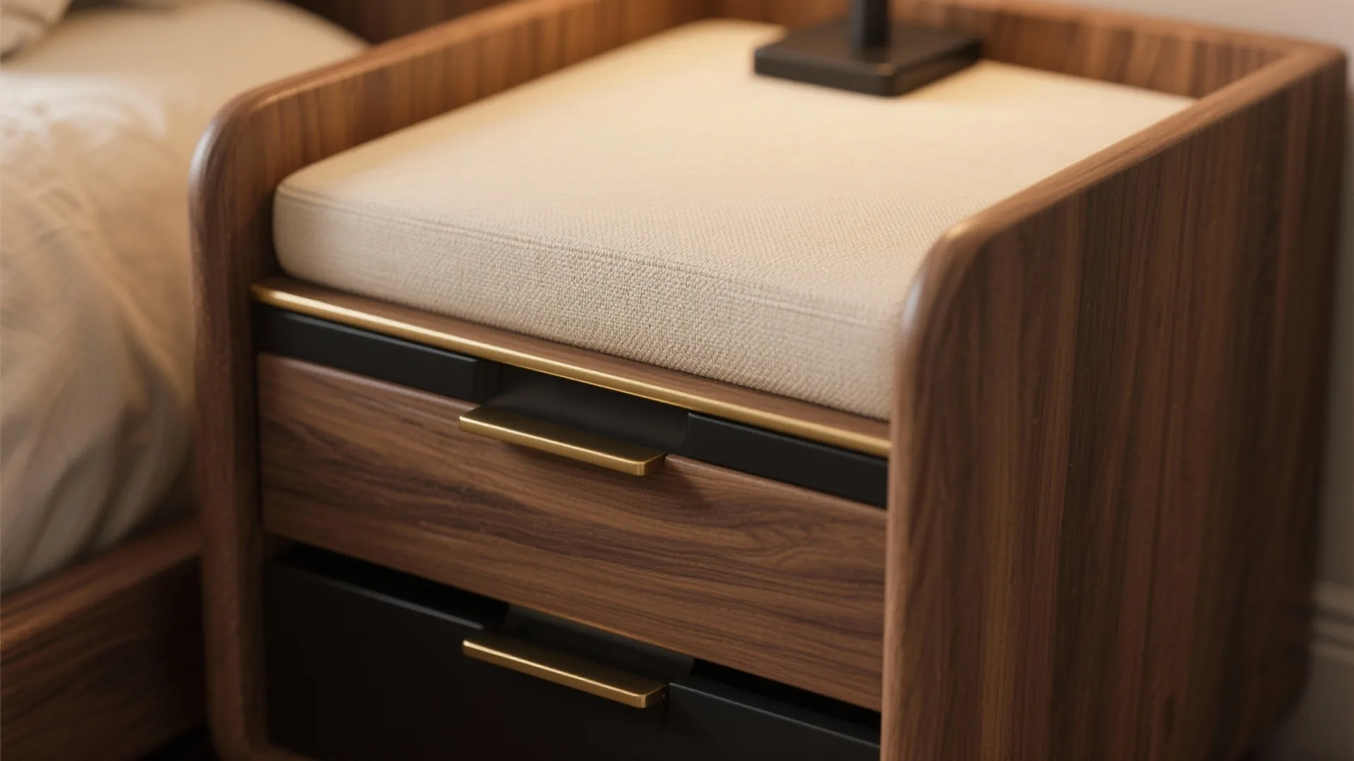 2. Warm woods and cool metals