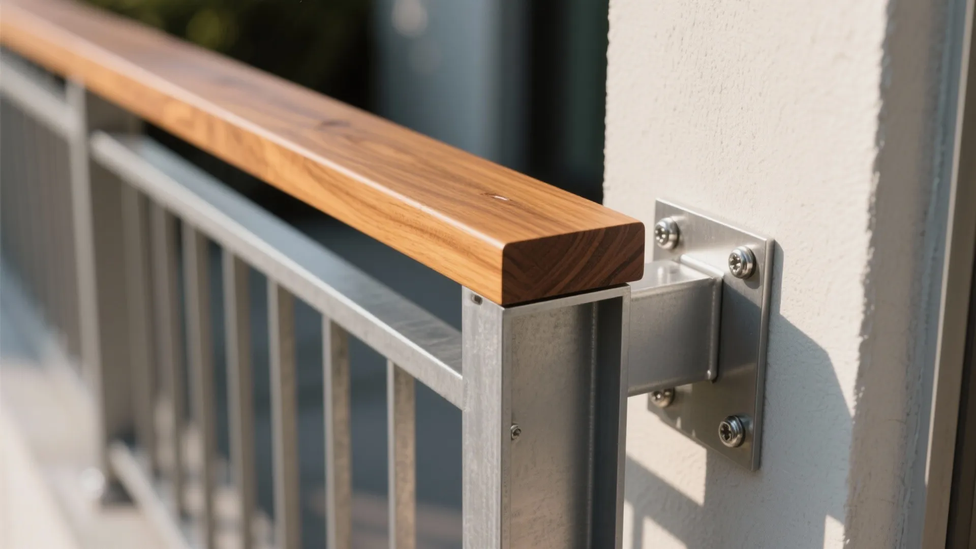 Mixed materials: warm wood meets durable metal