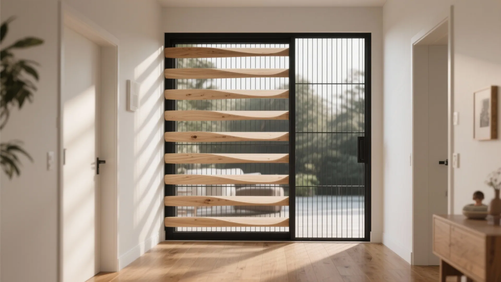 Wood-and-metal hybrids for warm, livable texture