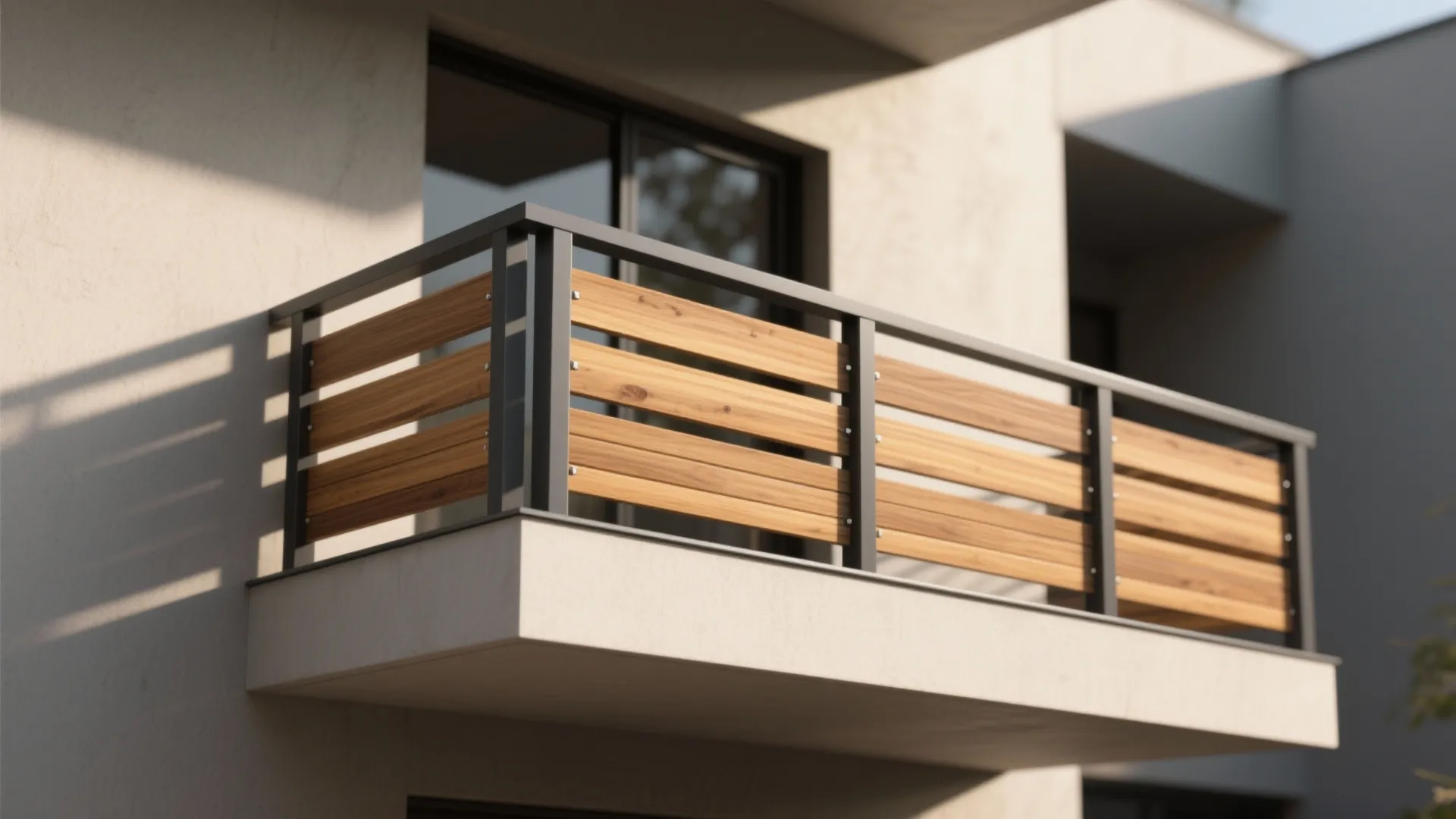 5) Mixed Materials: Warm Wood Accents on a Metal Frame