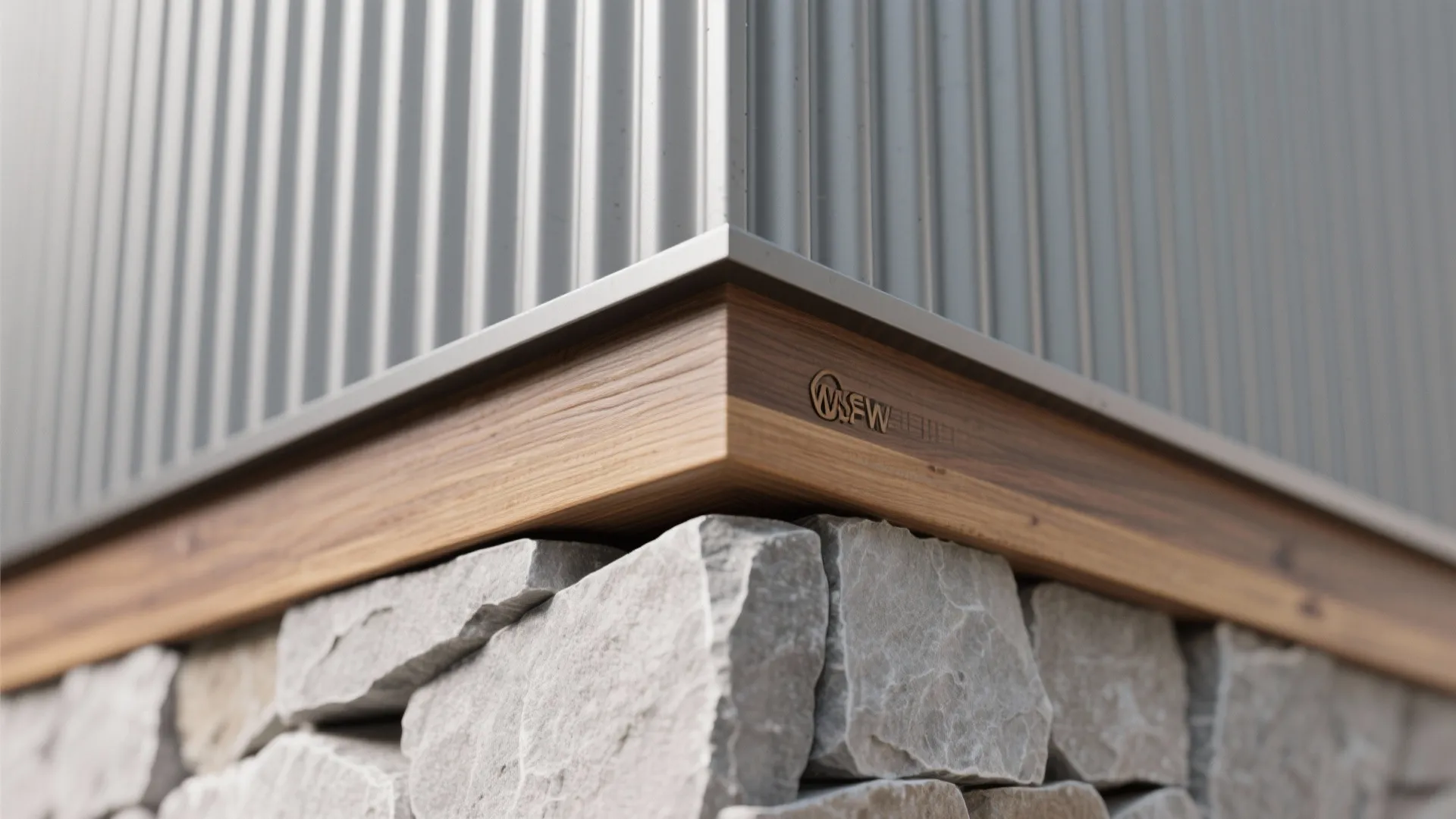 Textured Cladding: Stone, Metal, and Warm Wood Accents