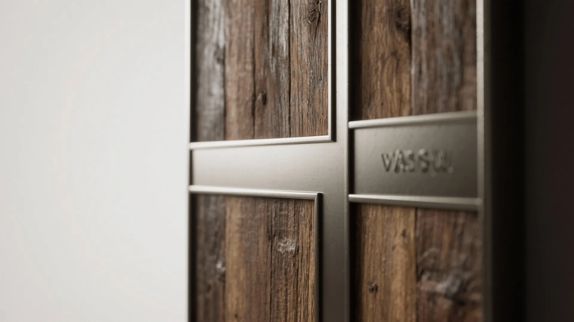 4. Mixed Materials: Wood + Metal Trim