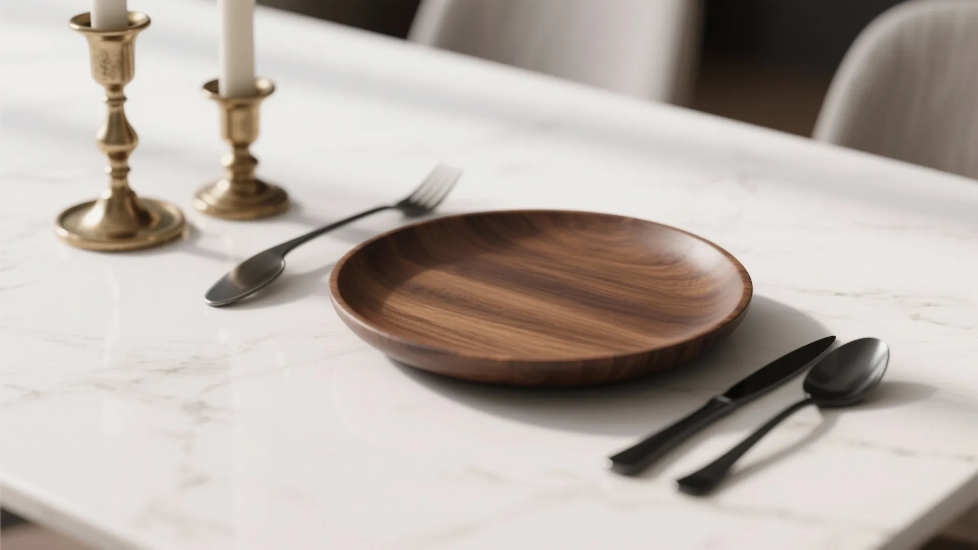 Idea 4: Warm it up with wood and two metals