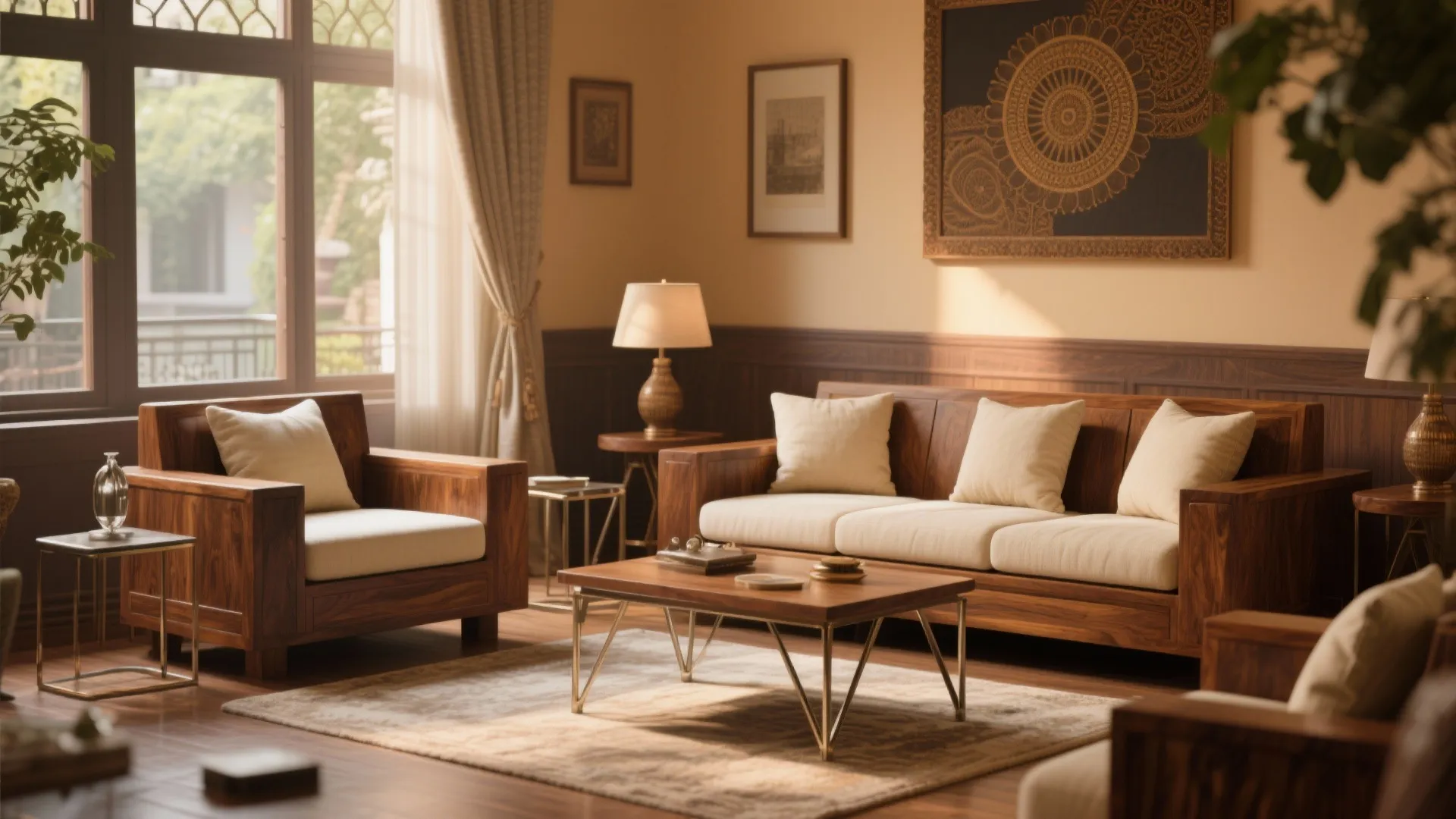 Classic Wooden Elements with Modern Accents