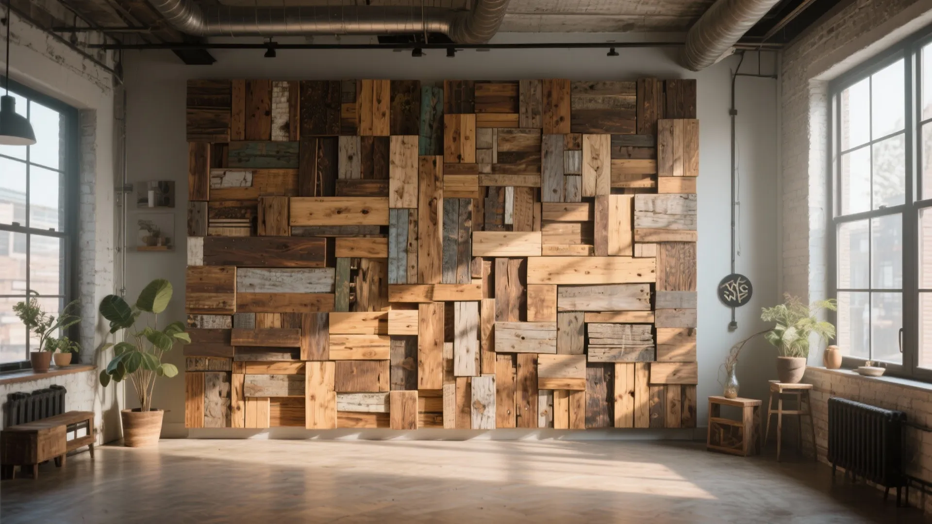 Wood Mosaic Wall Art