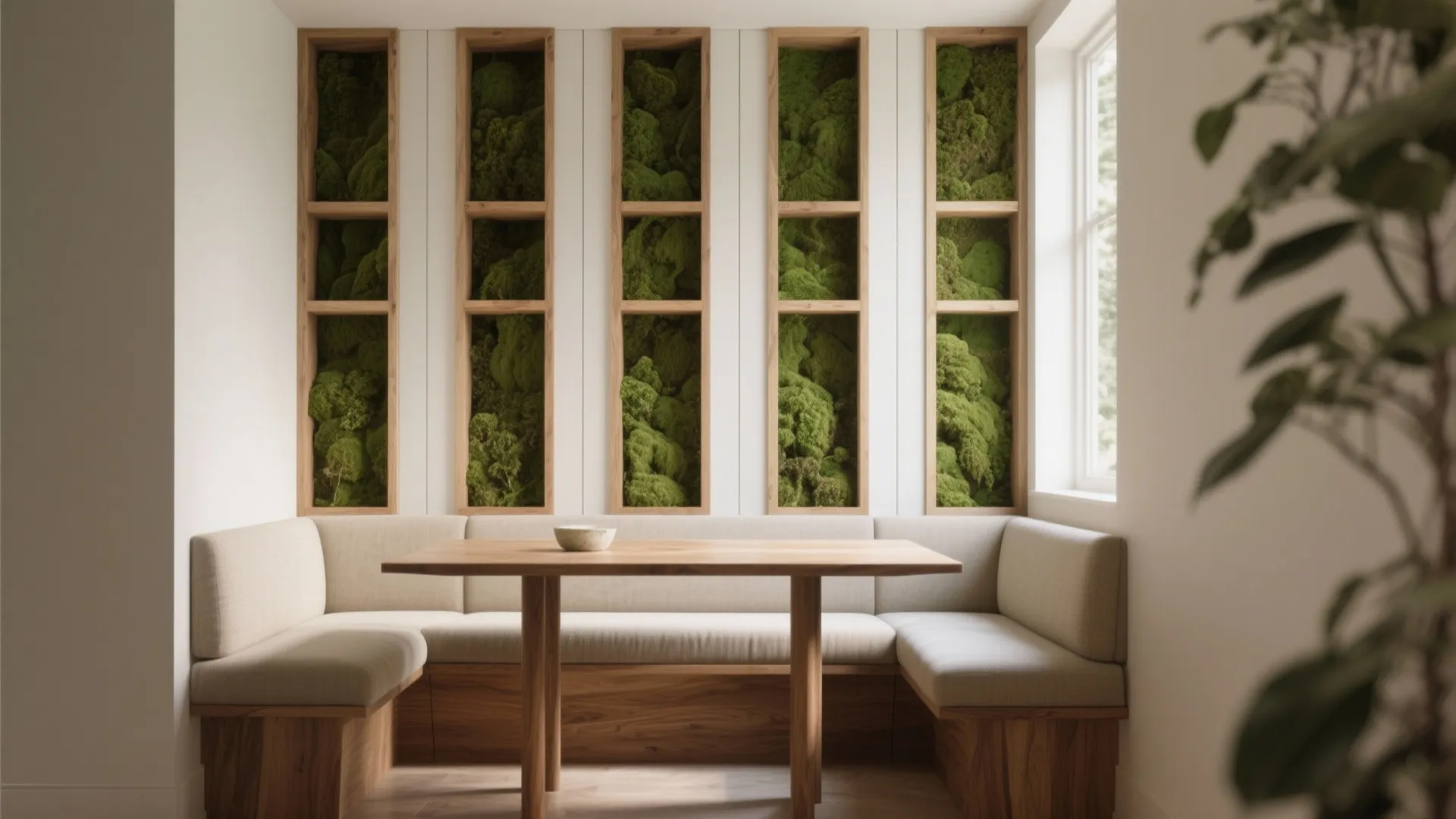 Hybrid wood‑and‑grass textures for warmth and depth
