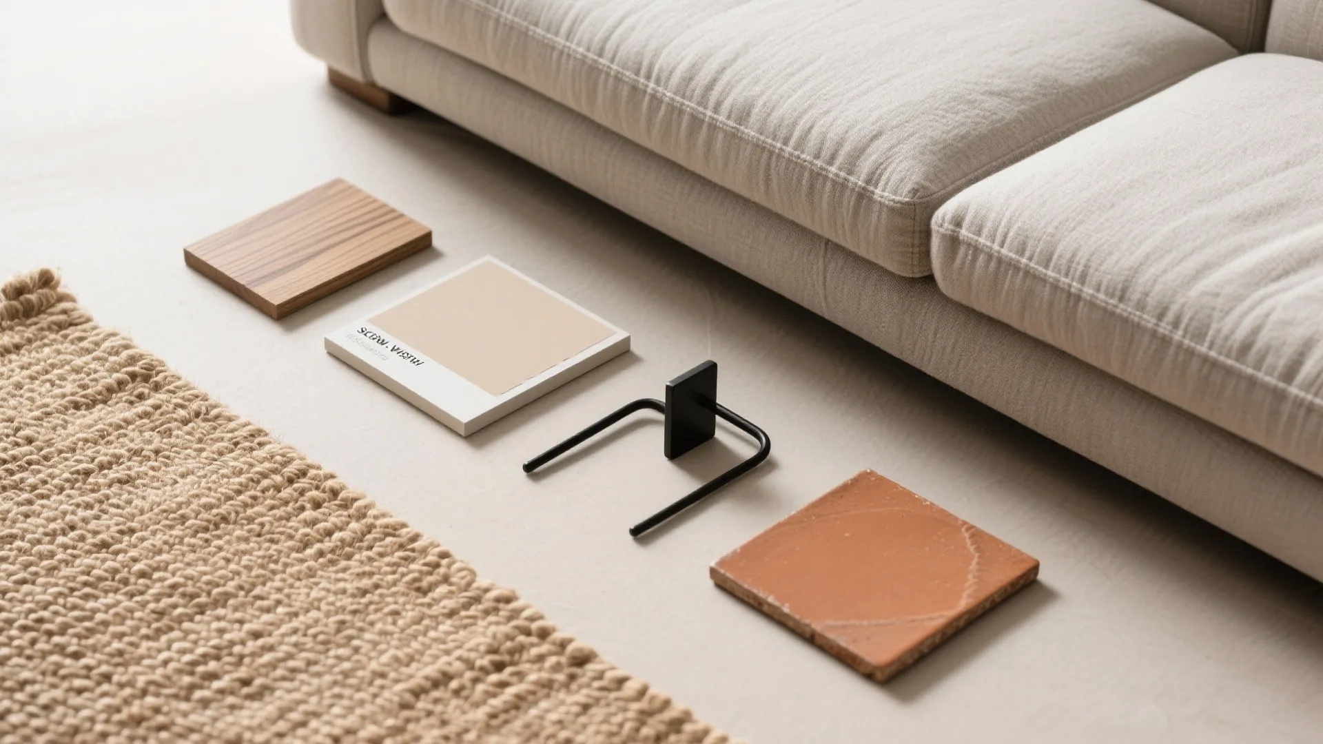 Warm wood accents with soft neutrals for a quiet, premium feel