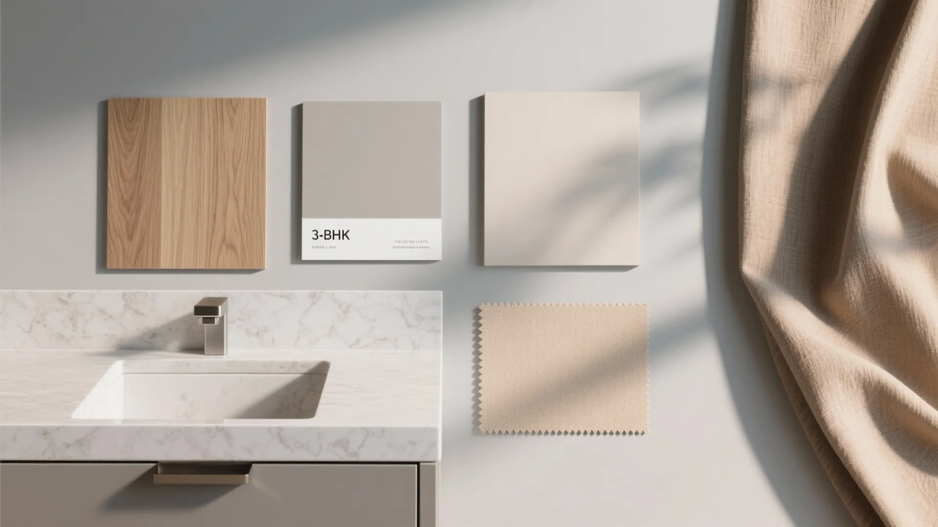 Warm wood accents for a calm, cohesive apartment