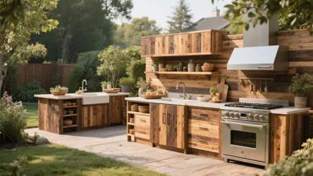 10 Wood Outdoor Kitchen Ideas for Small Spaces