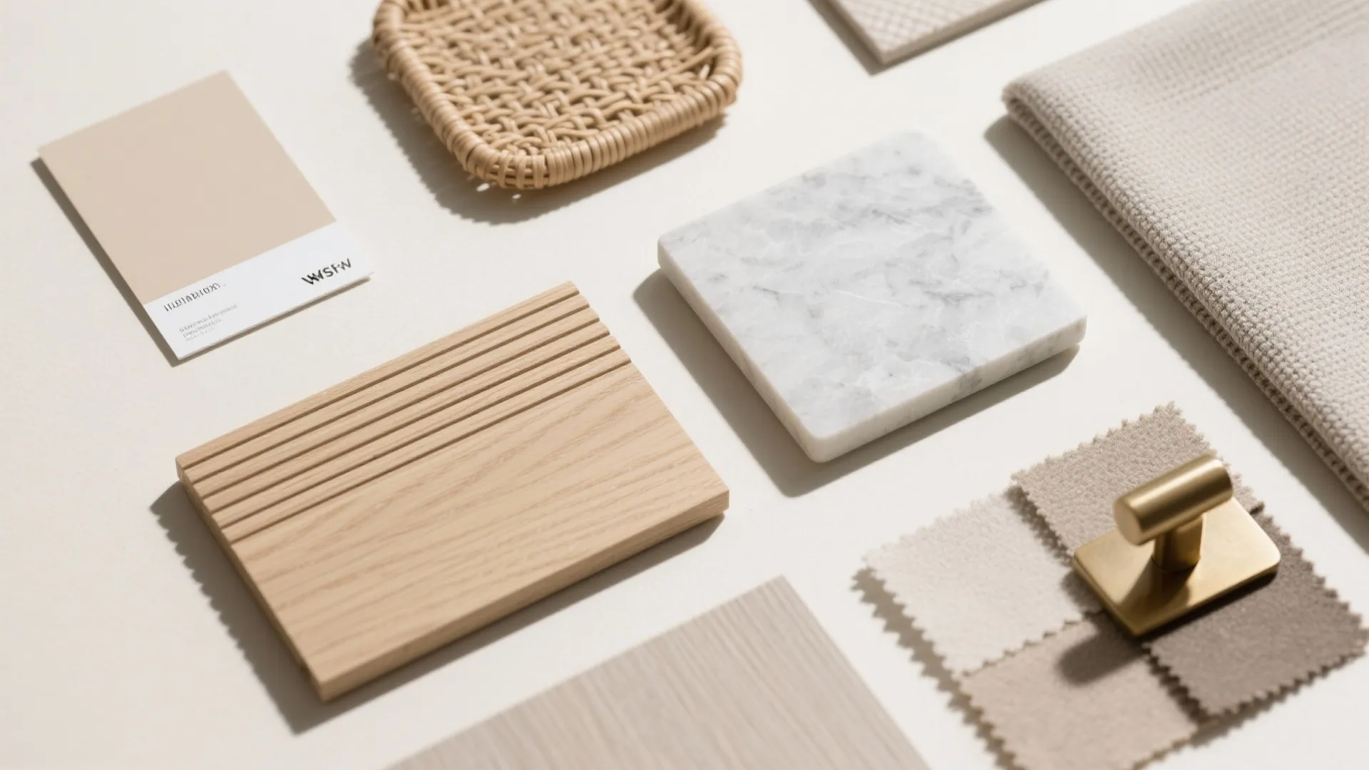 Warm wood elements on a light, low-maintenance base