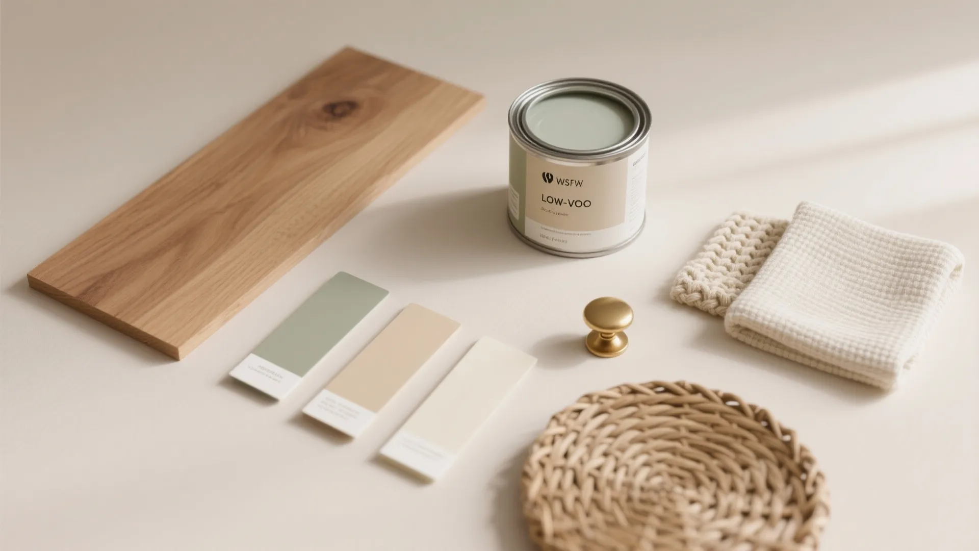 Warm Wood Accents and a Soft, Low-VOC Palette