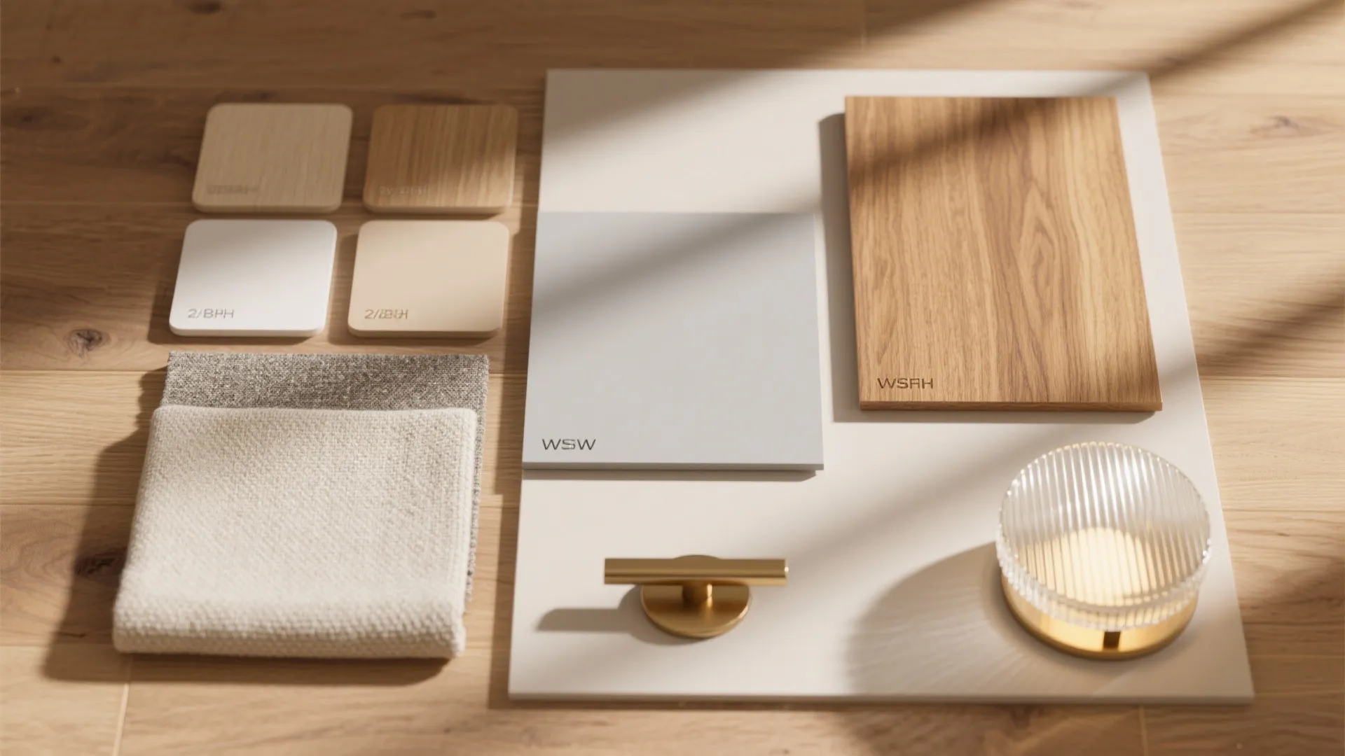 Material Palette: Warm Wood + Light Neutrals