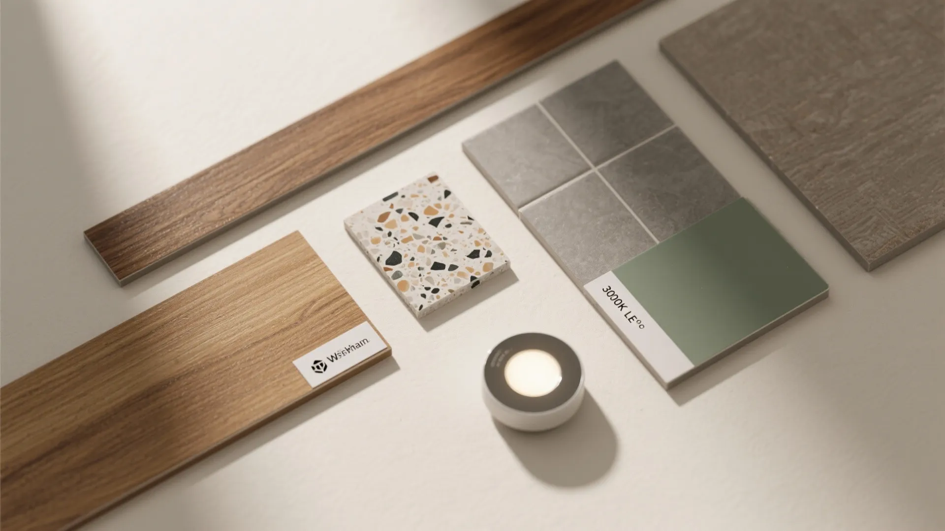 Warm wood accents to soften a modern 2 BHK