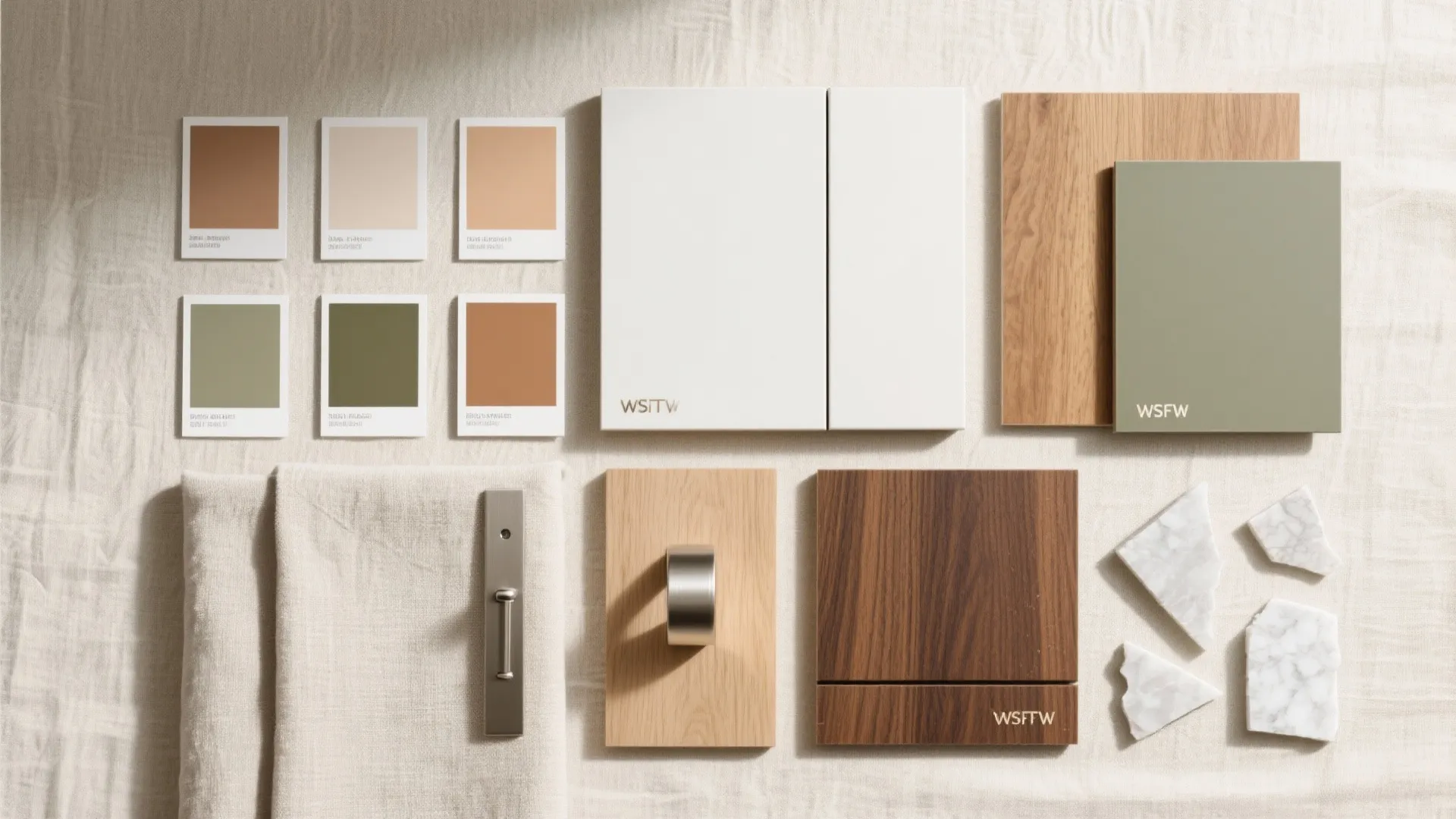 Warm wood elements to balance sleek surfaces