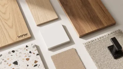 Modern Material Palette for Interior Design