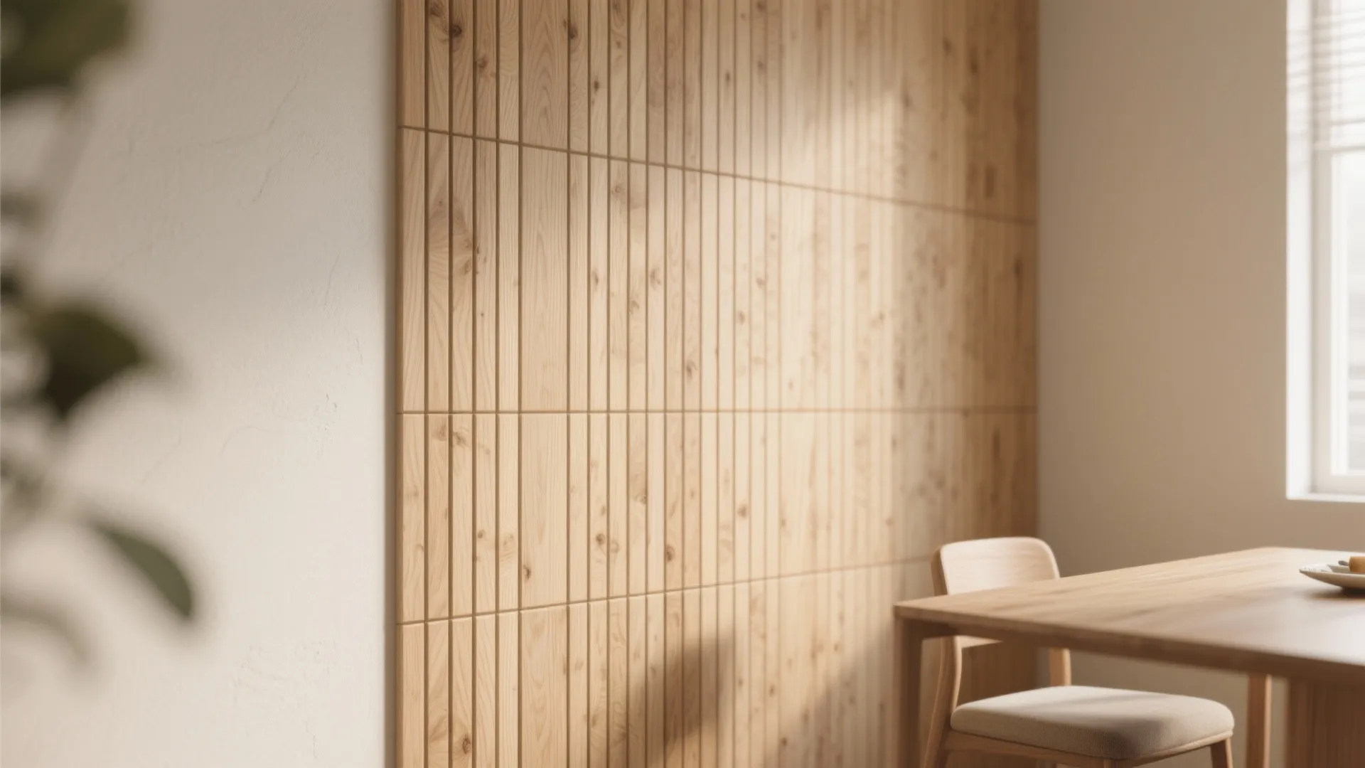 Textured Accent Walls with Wood Panels