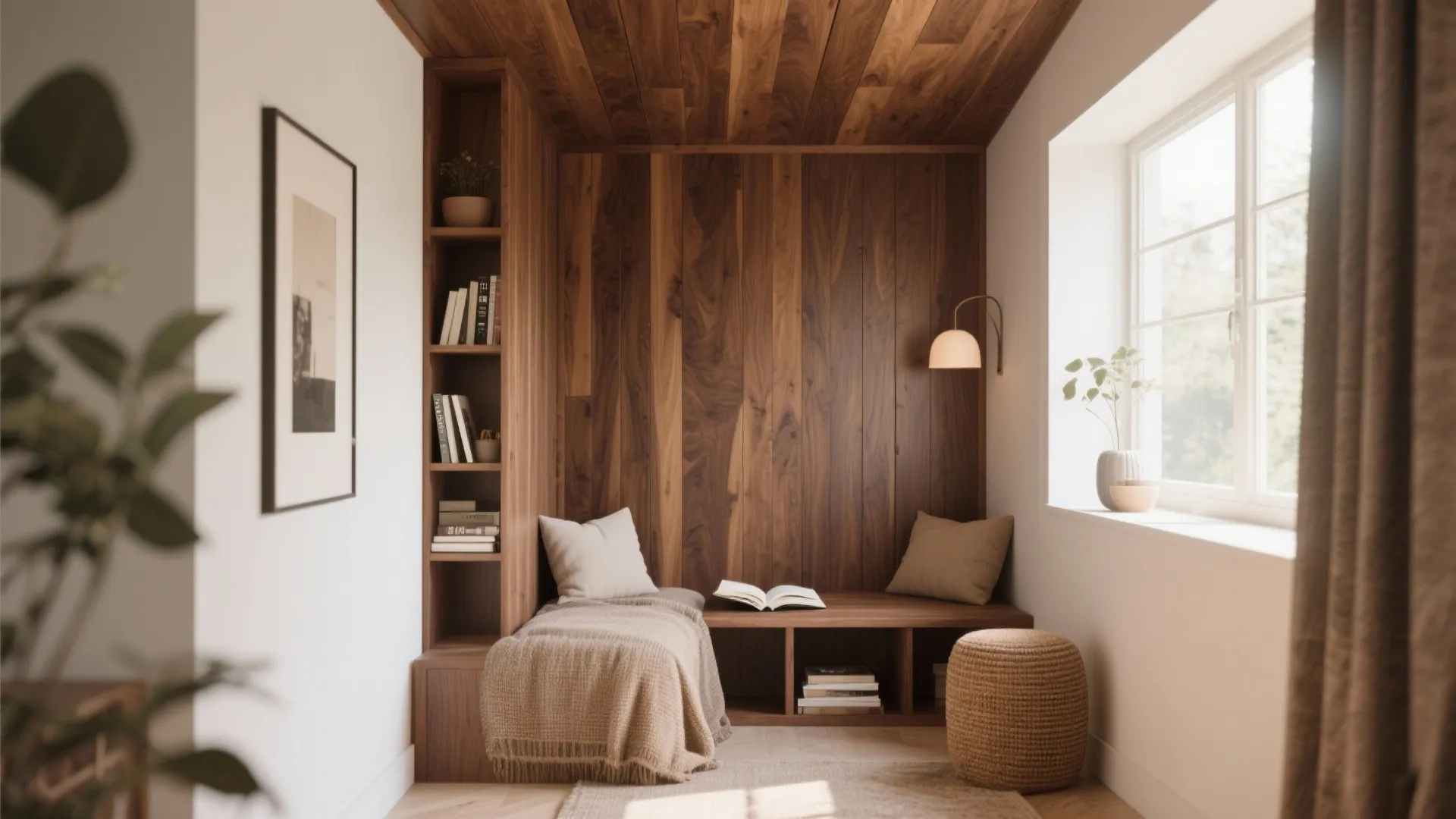 Wood Panel False Ceiling