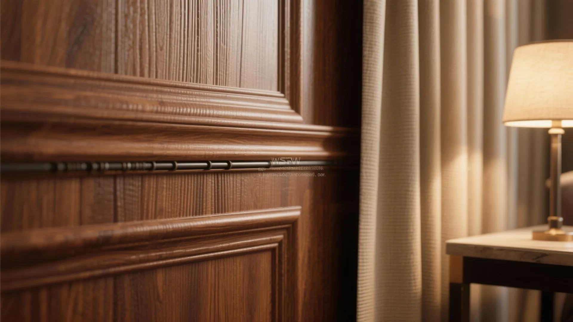 Warm wood accents for a calm living room