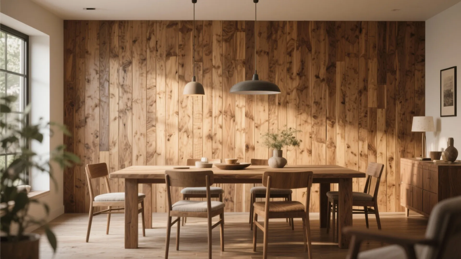 2. Textured Wood Panels