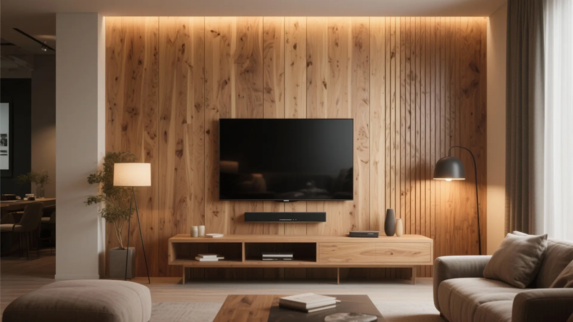 5. Wood Paneling for Warmth