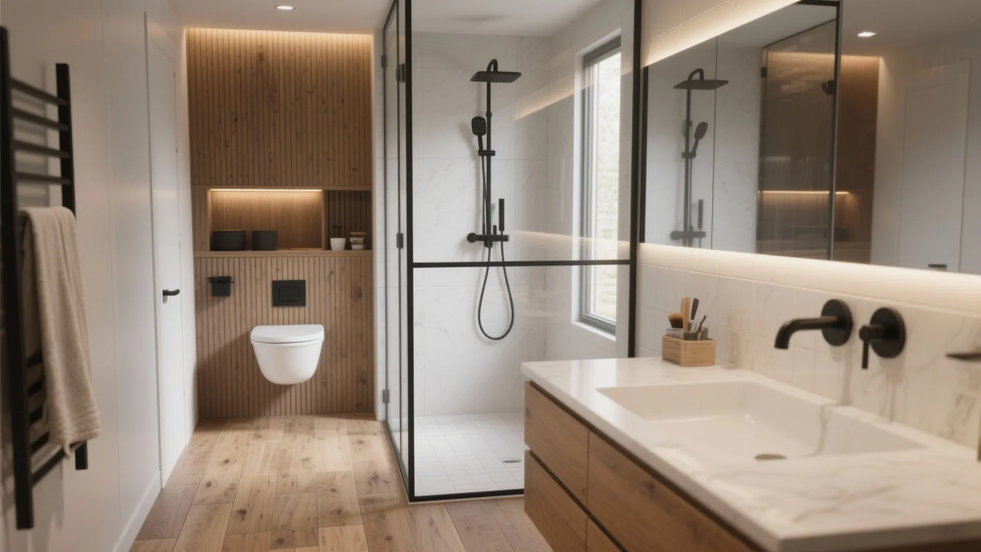 Wood-Effect Porcelain Planks (Warmth Without Worry)