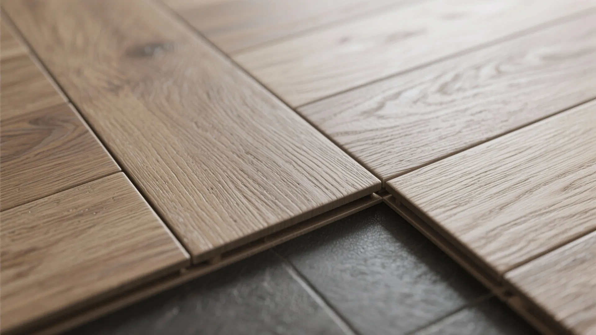 Wood-Look Porcelain Planks With Inset Mat Zone