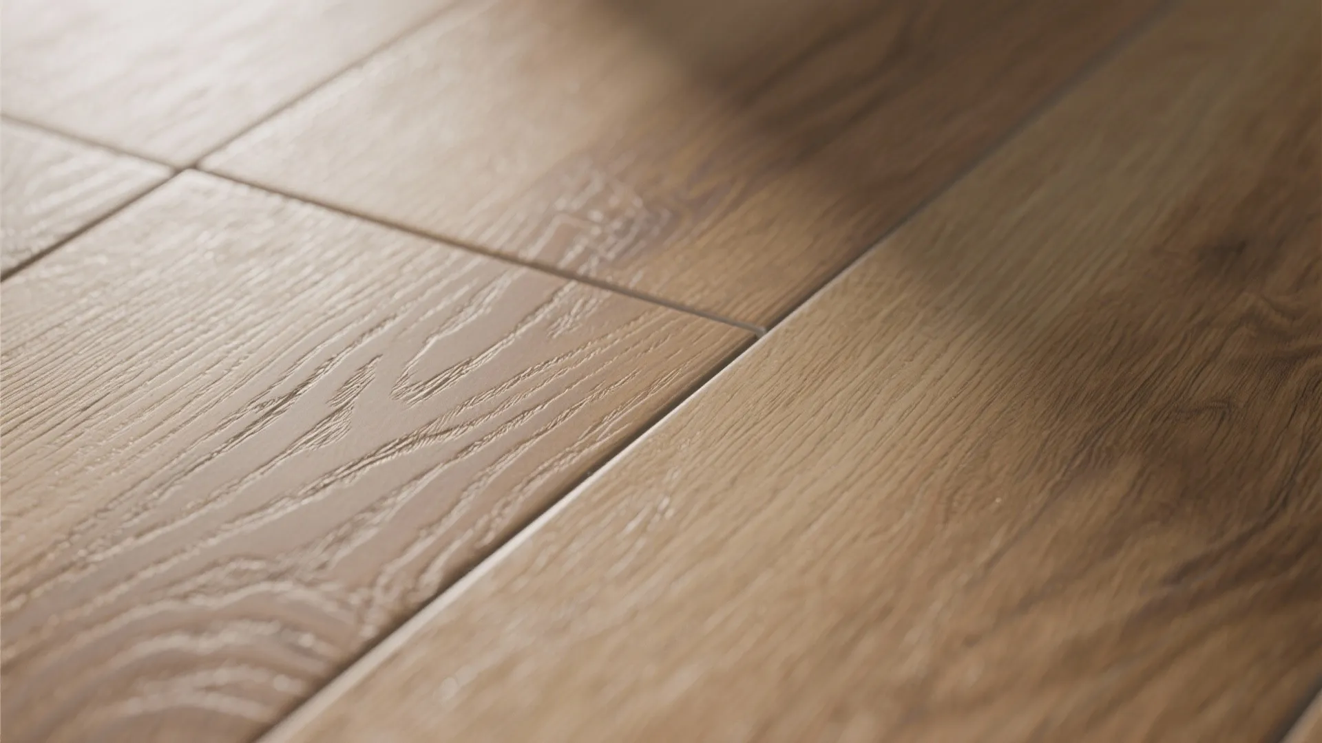 Warm wood-look tiles to soften modern rooms